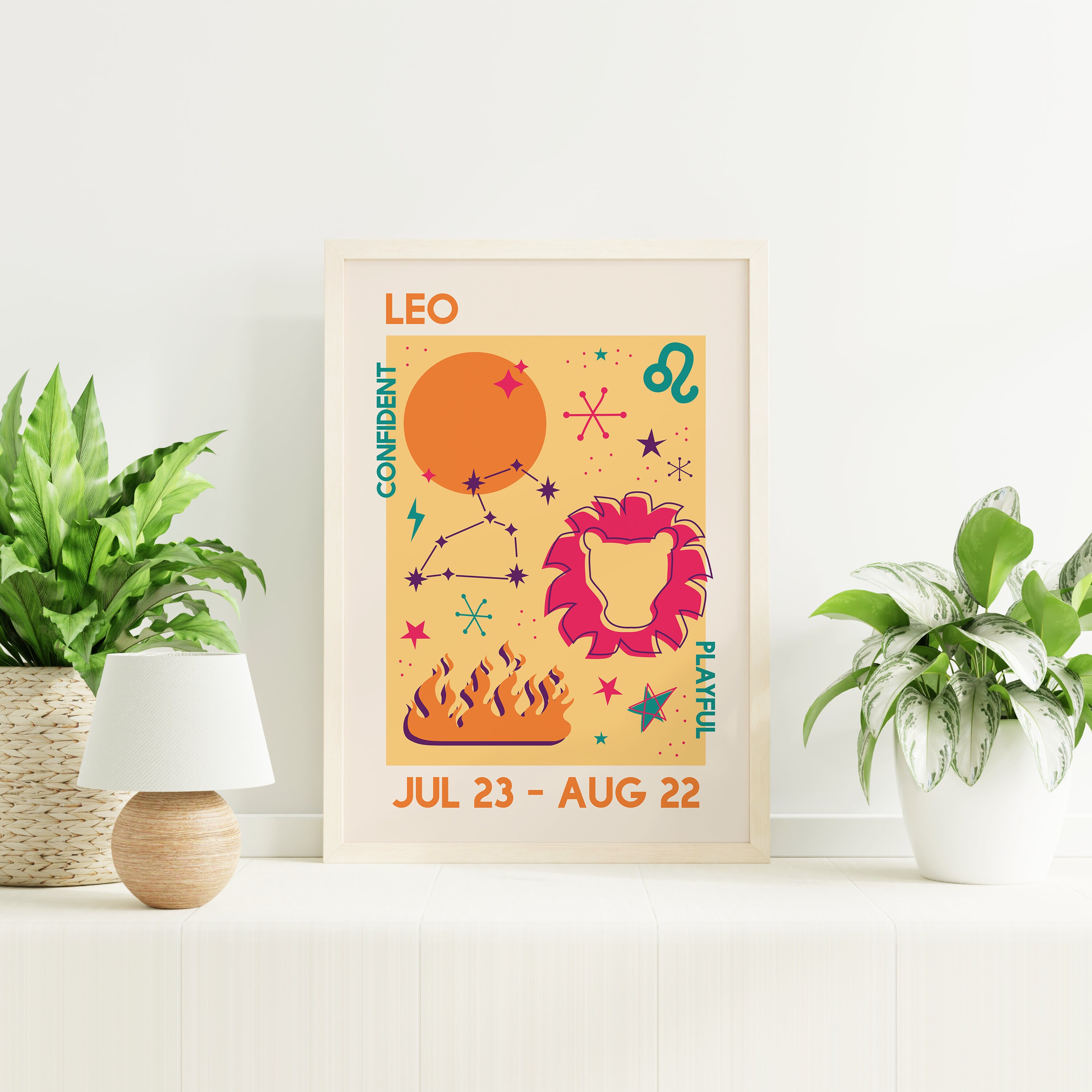 Leo Zodiac Print - Image 2