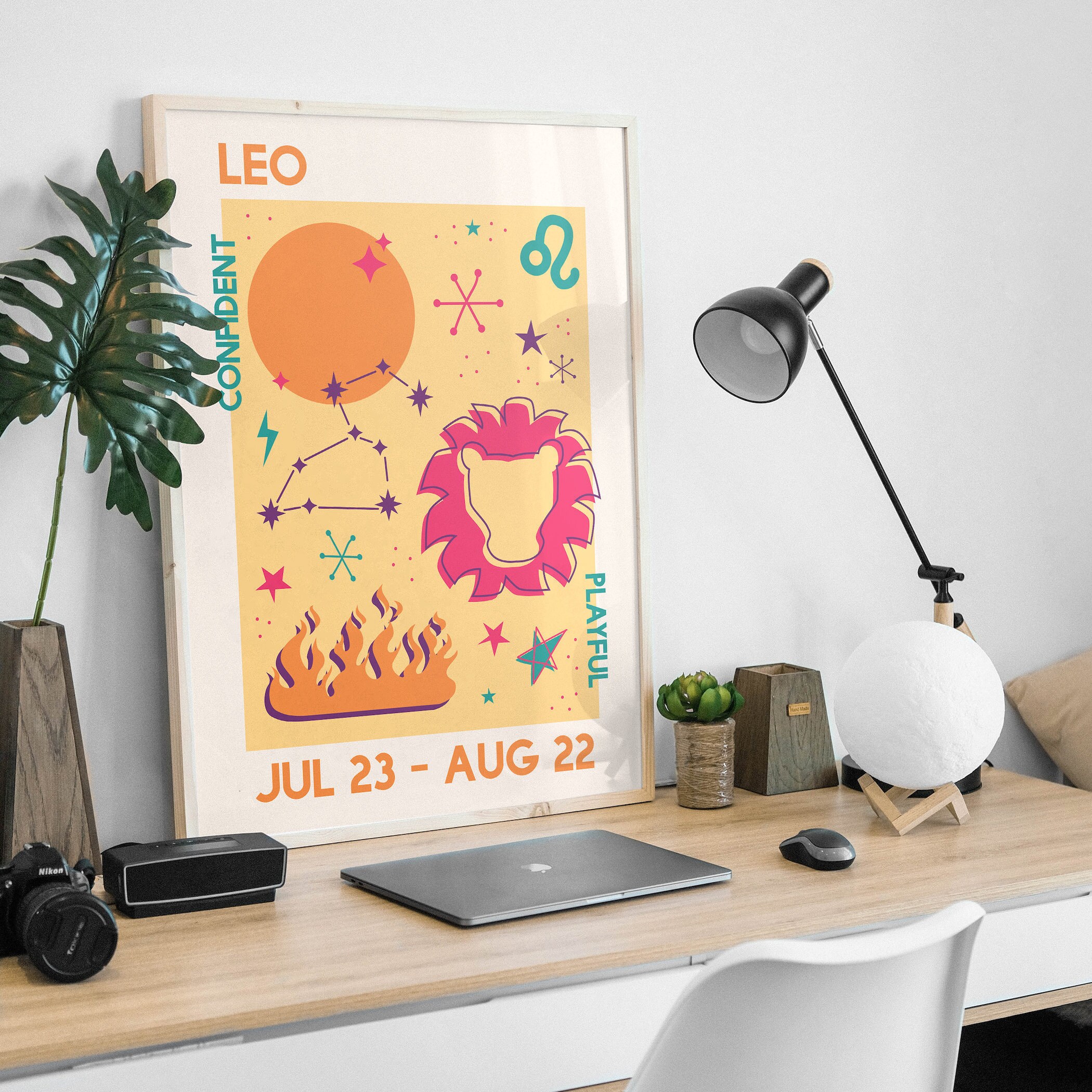 Leo Zodiac Print - Image 4