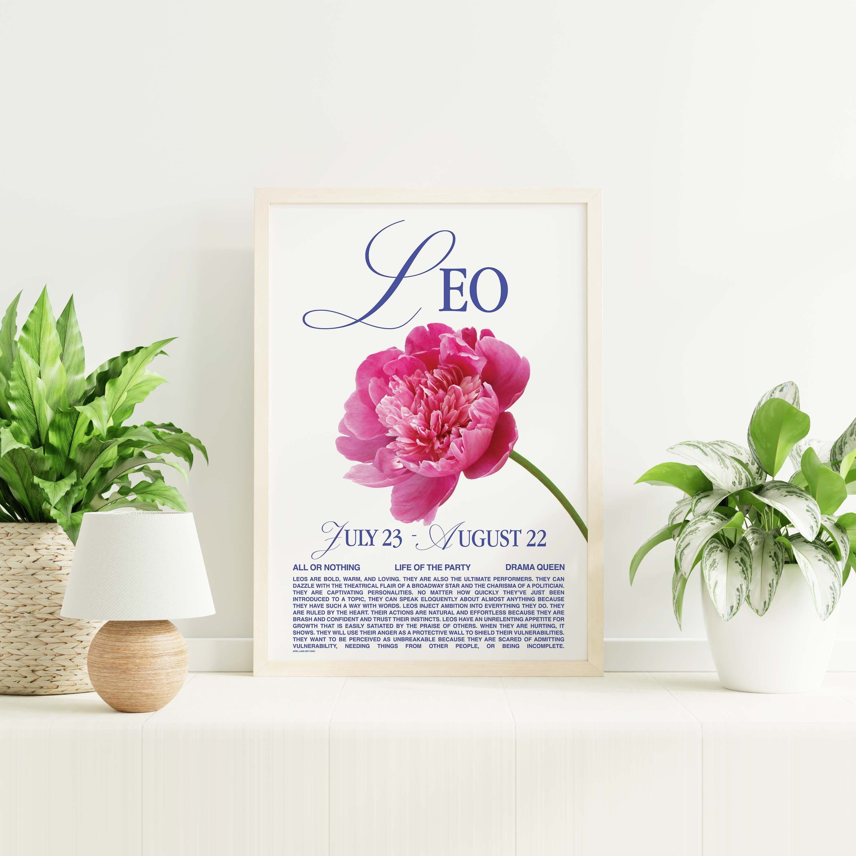 Leo Zodiac Print - Image 2