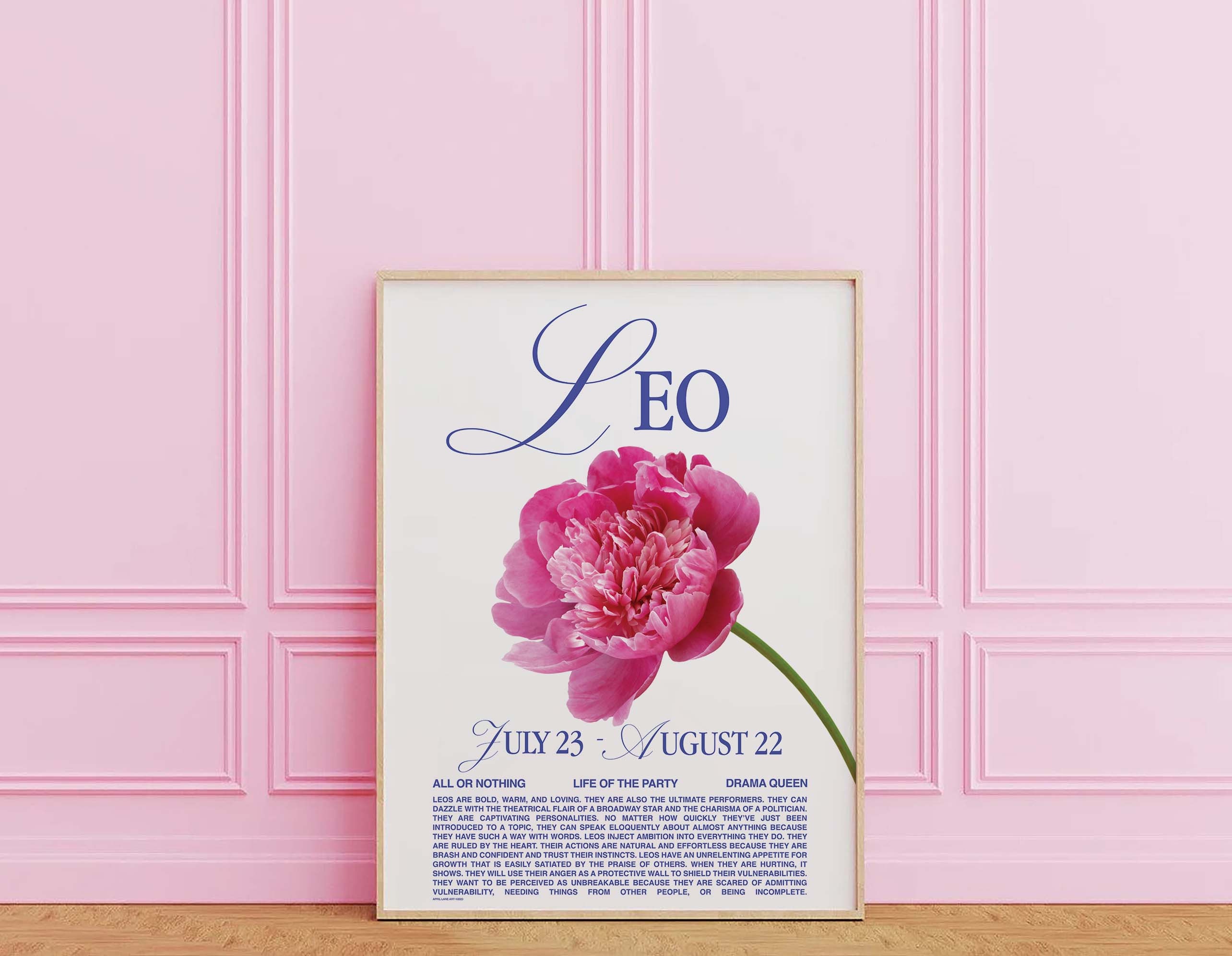 Leo Zodiac Print - Image 3