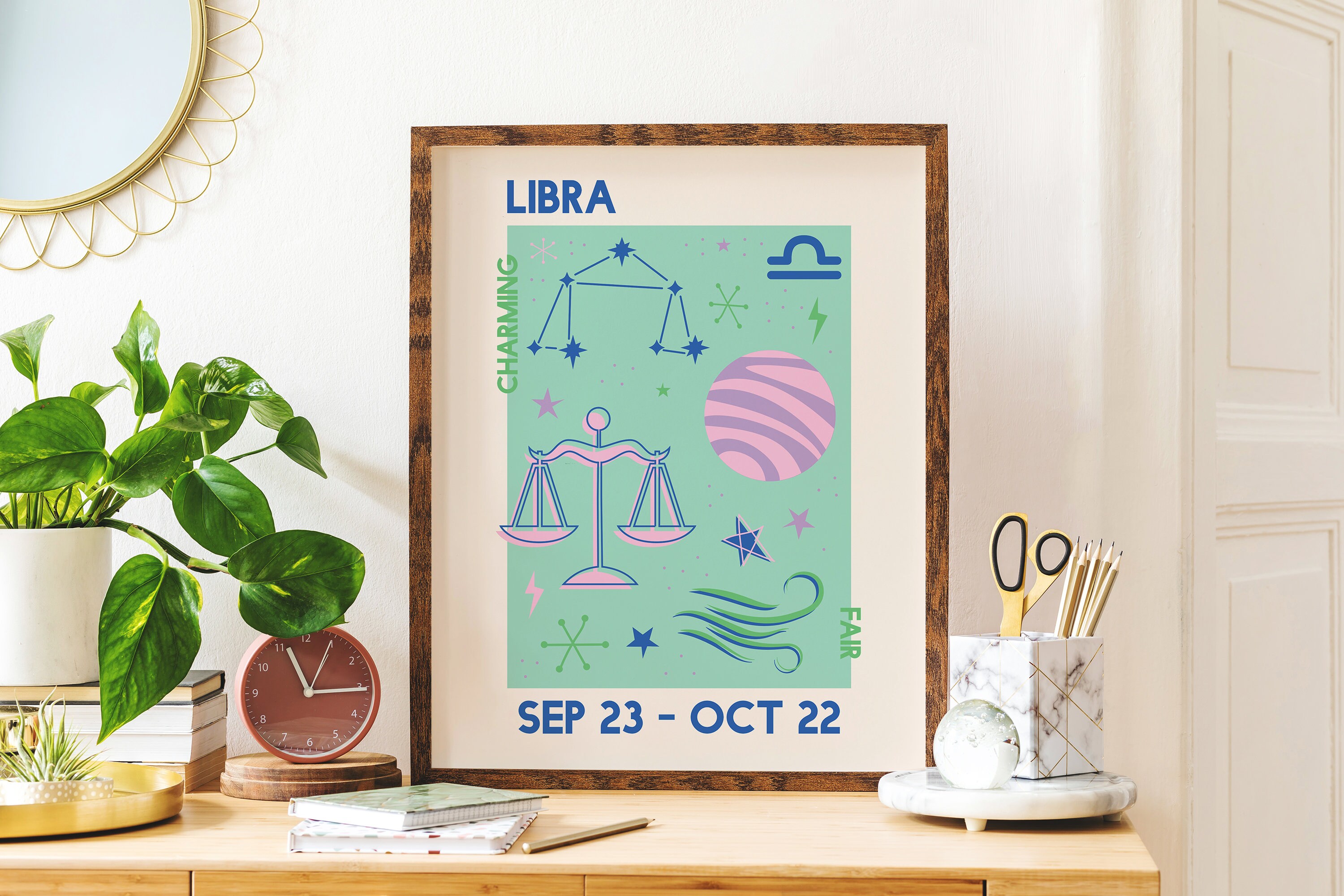 Libra Zodiac Print - Image 2