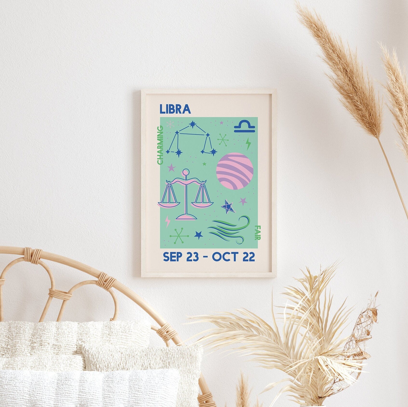 Libra Zodiac Print - Image 3