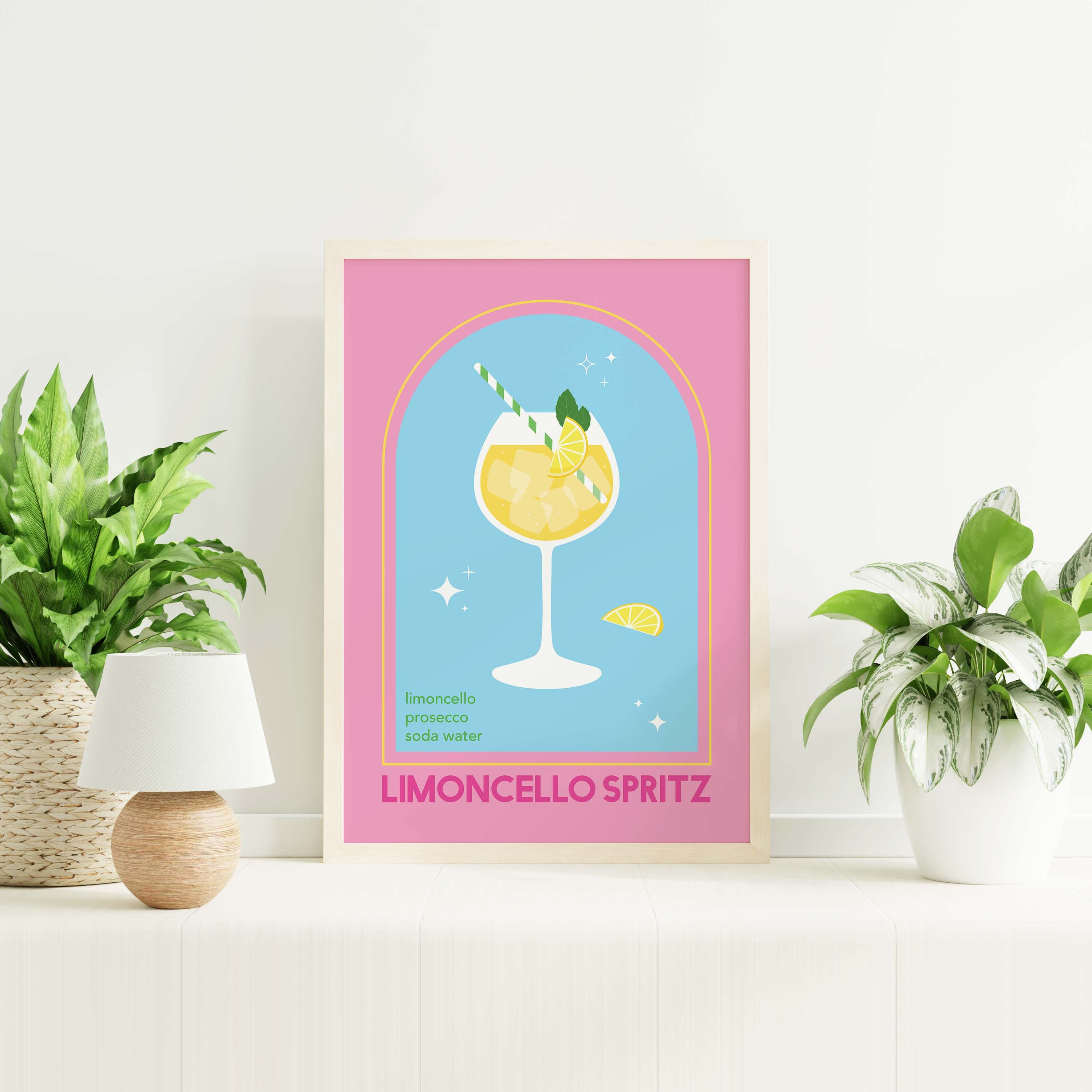 Limoncello Spritz Cocktail Print - Image 3