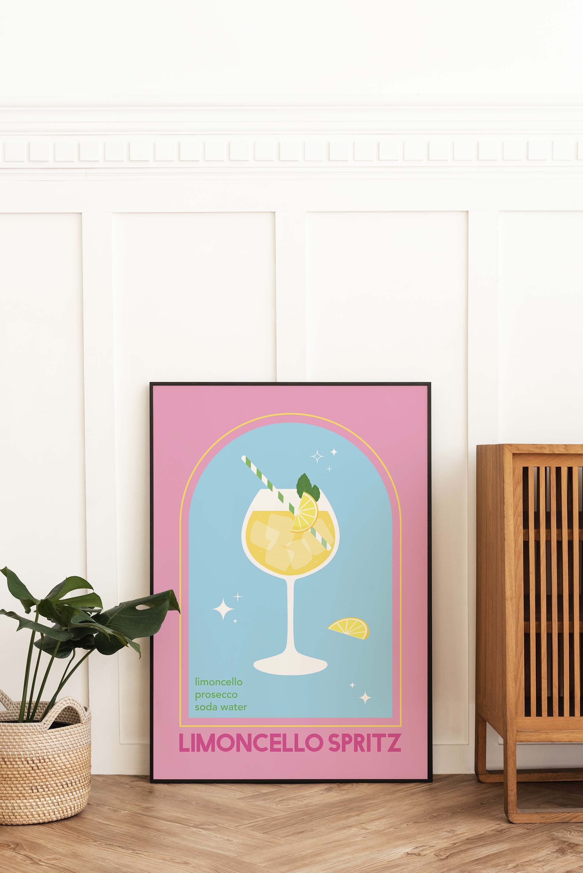 Limoncello Spritz Cocktail Print - Image 5