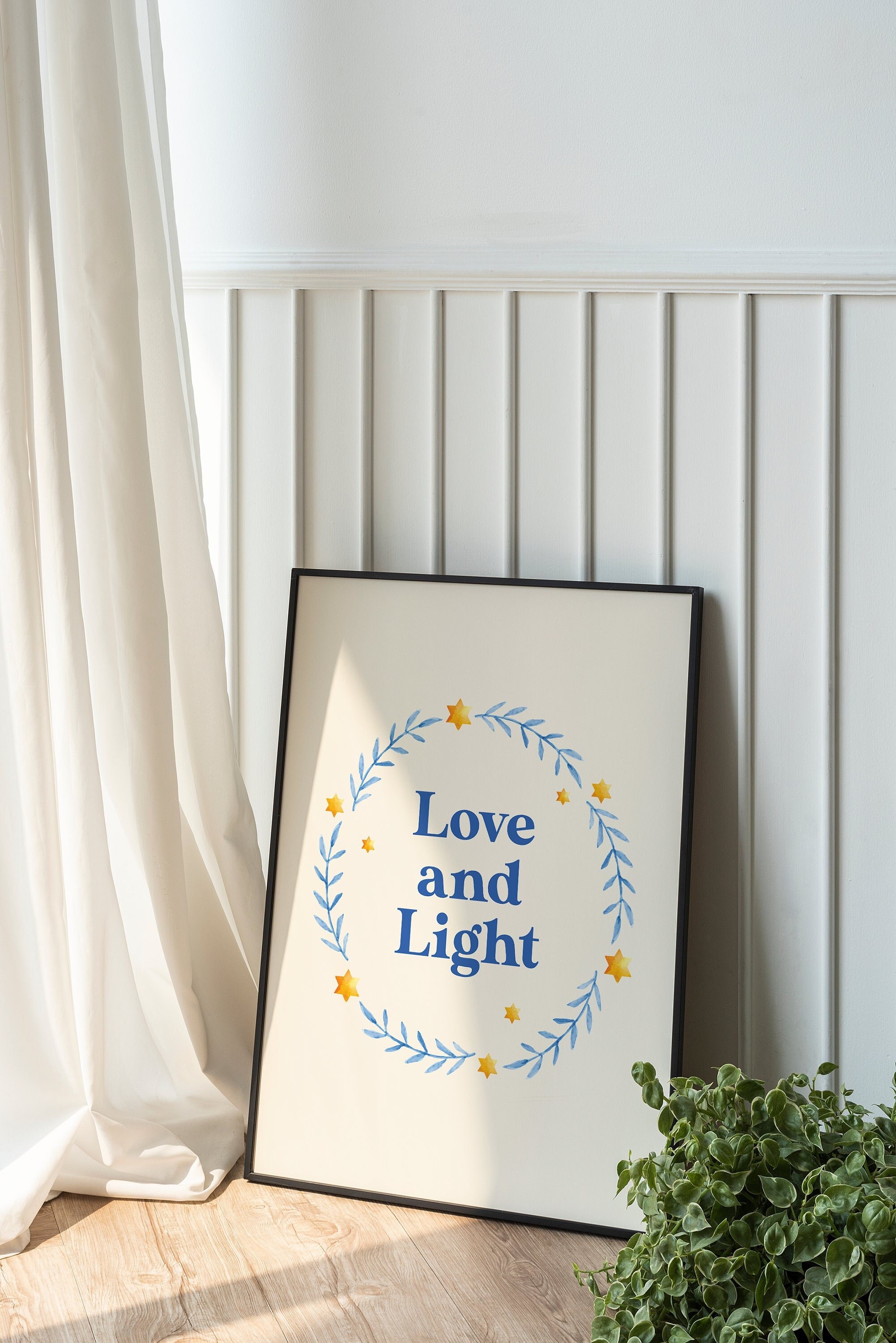 Love and Light Hanukkah Print - Image 2