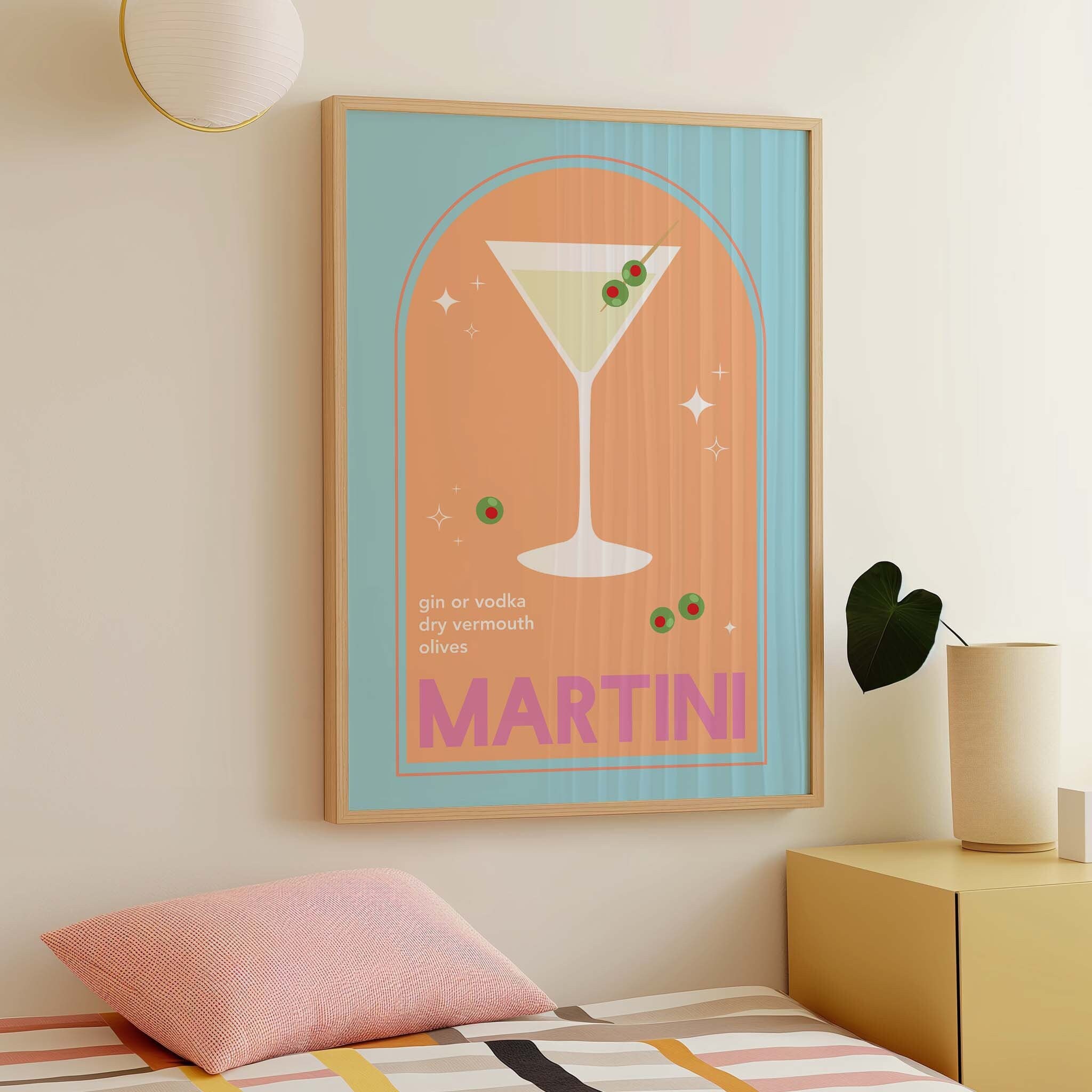 Martini Cocktail Print - Image 2