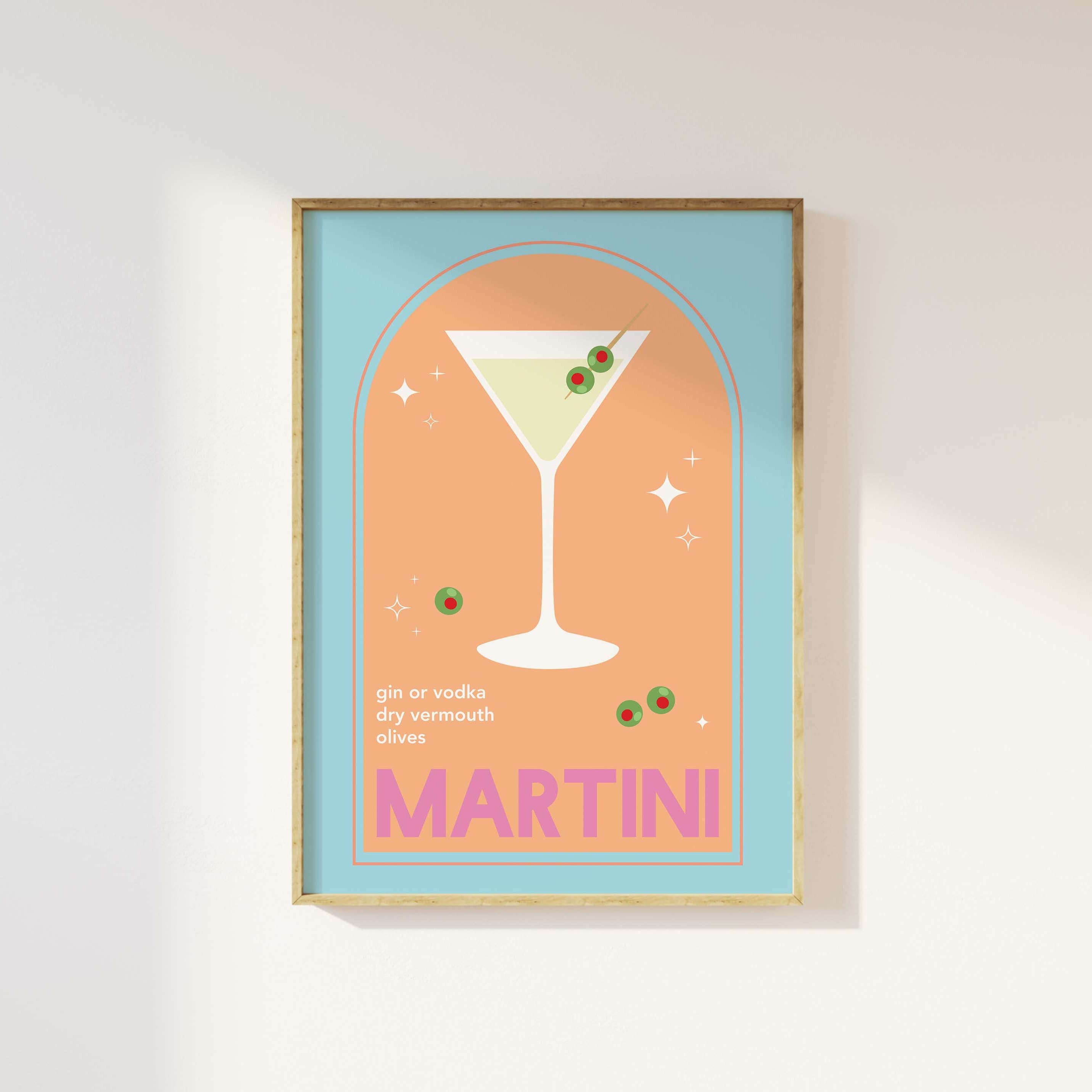 Martini Cocktail Print - Image 4