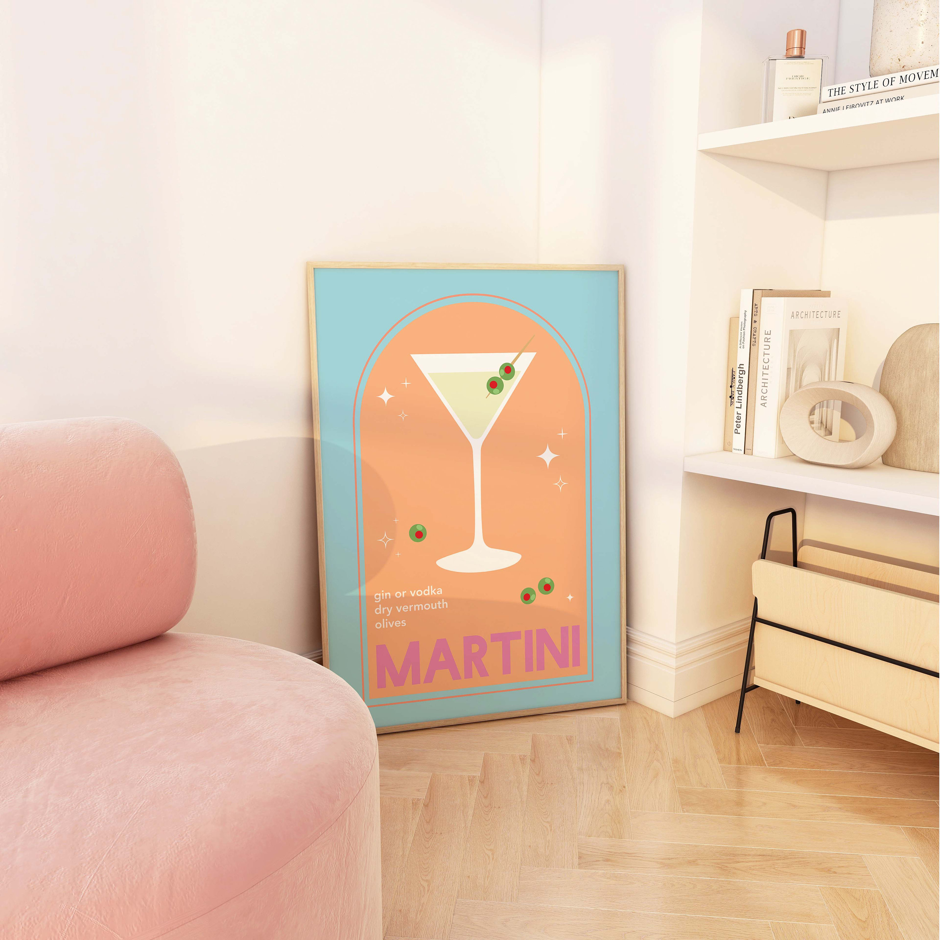 Martini Cocktail Print - Image 5