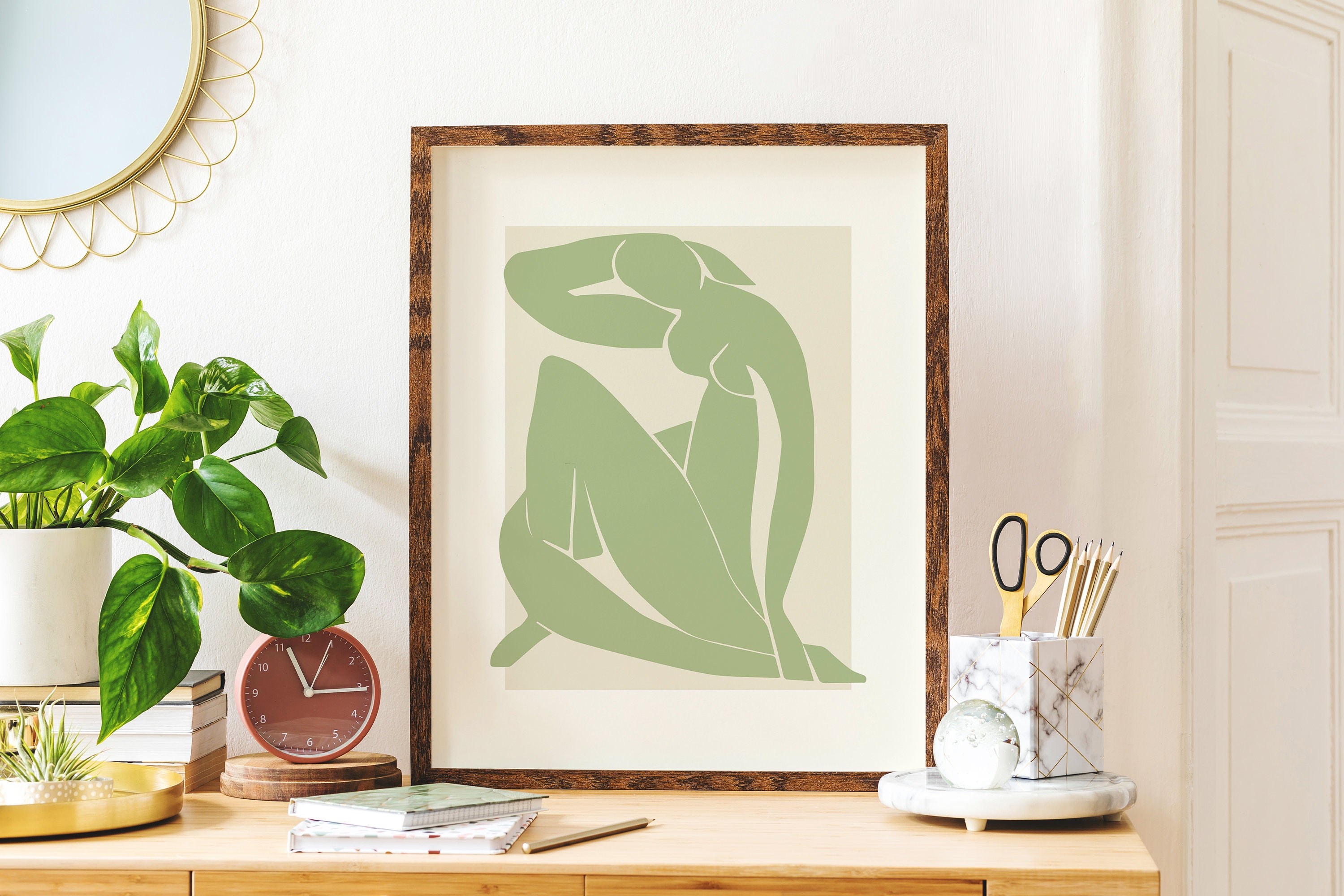 Matisse Exhibition Green Nude Print - Image 3