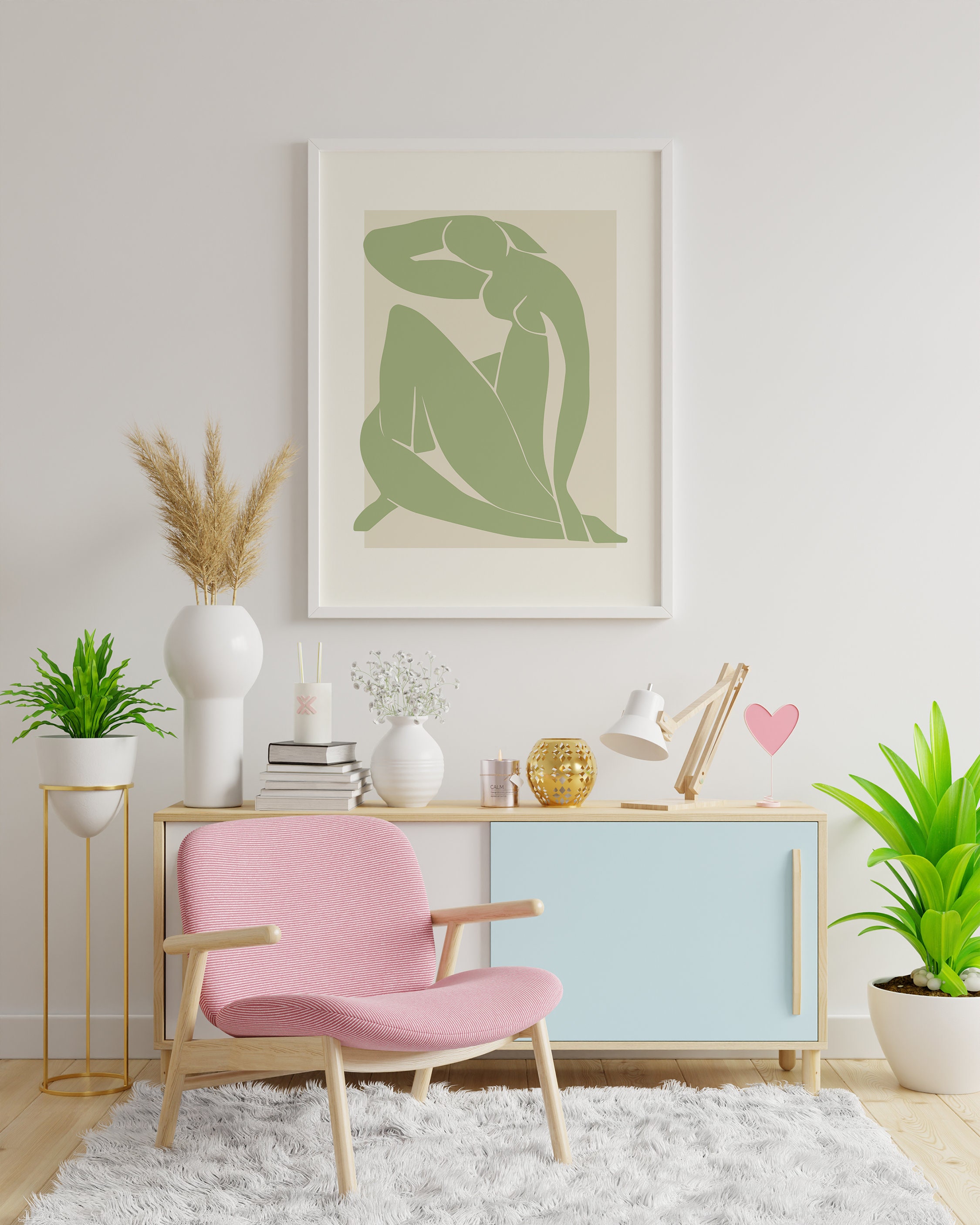 Matisse Exhibition Green Nude Print - Image 4