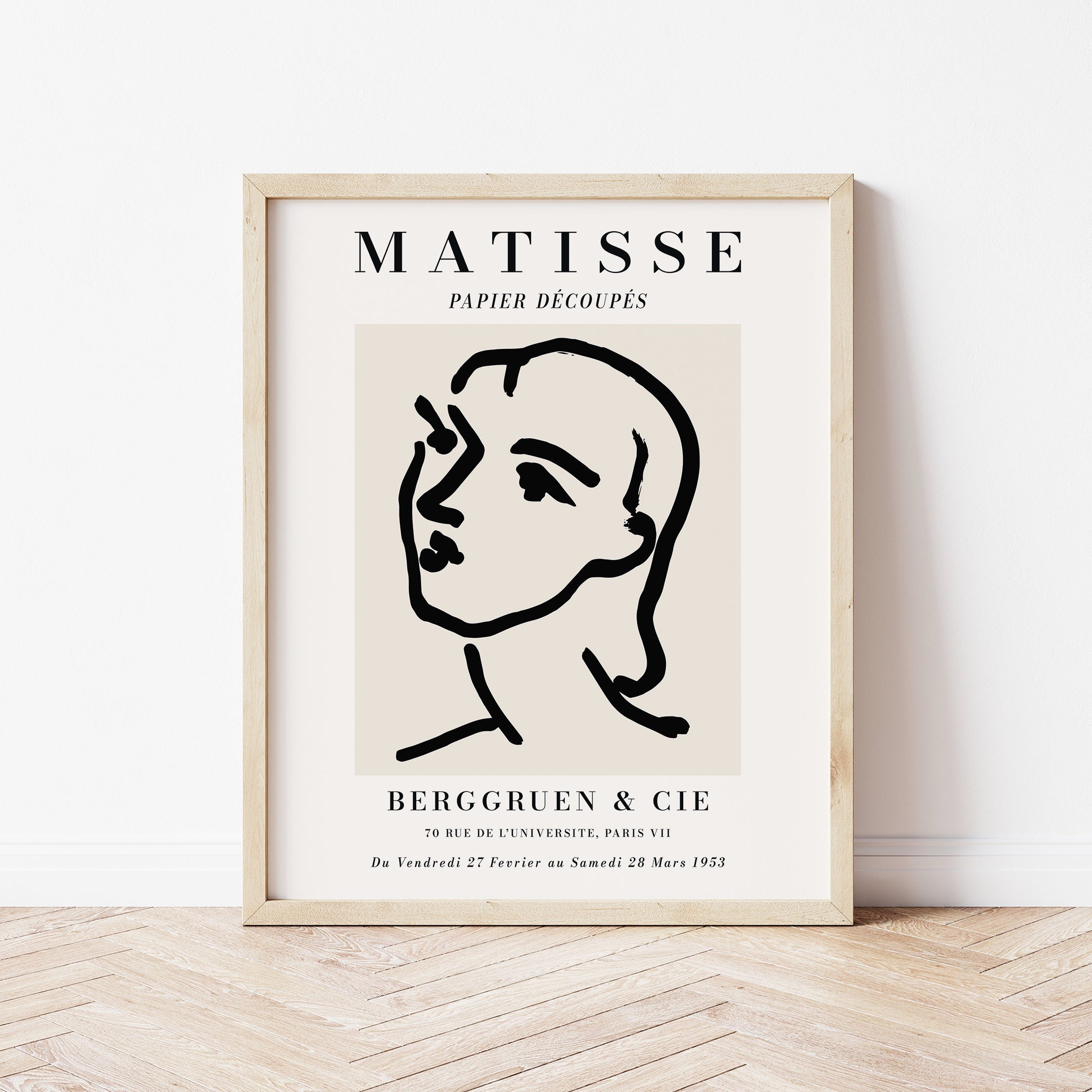 Matisse Woman Sketch Exhibition Print - Image 4