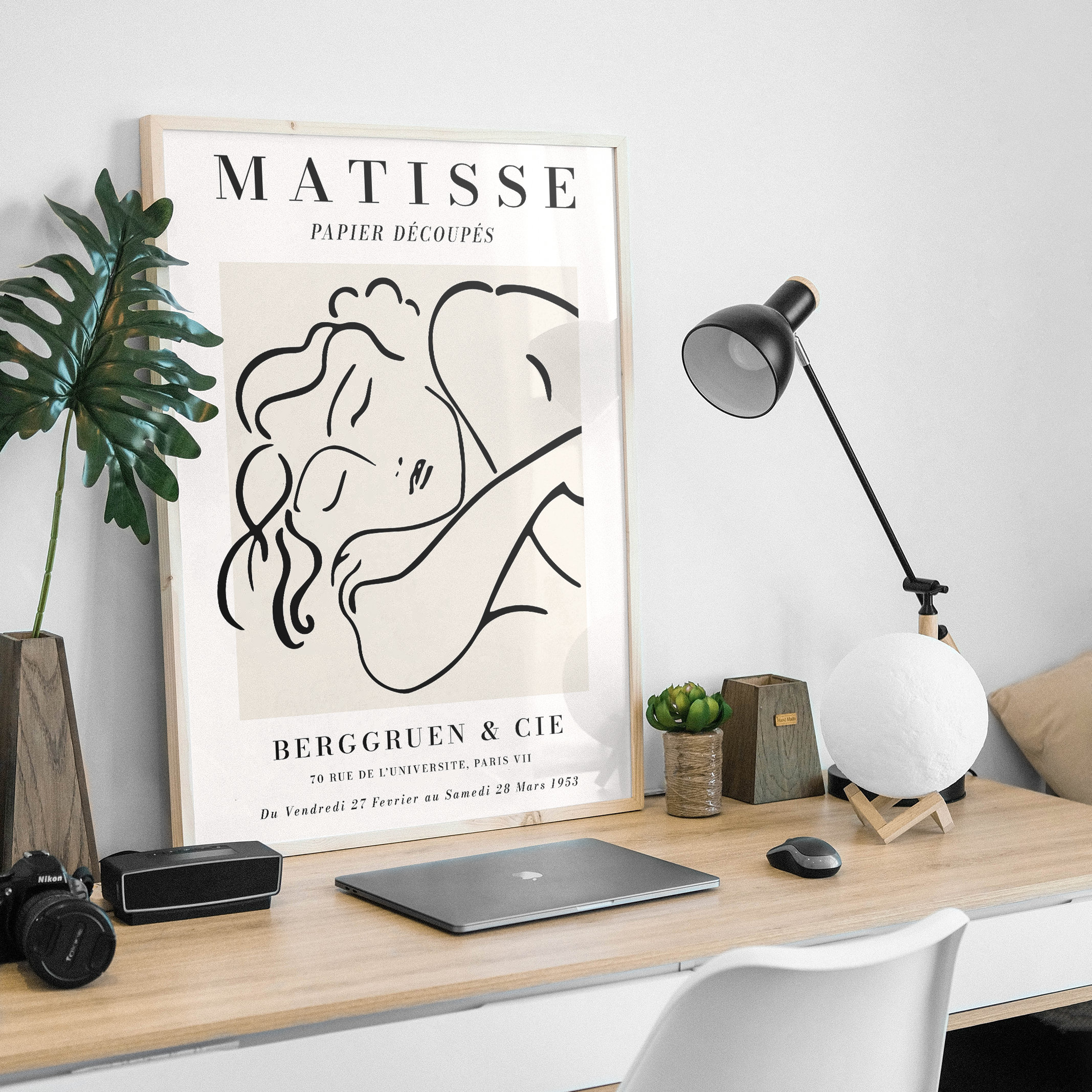 Matisse Woman Sleeping Sketch Exhibition Poster Print - Image 4
