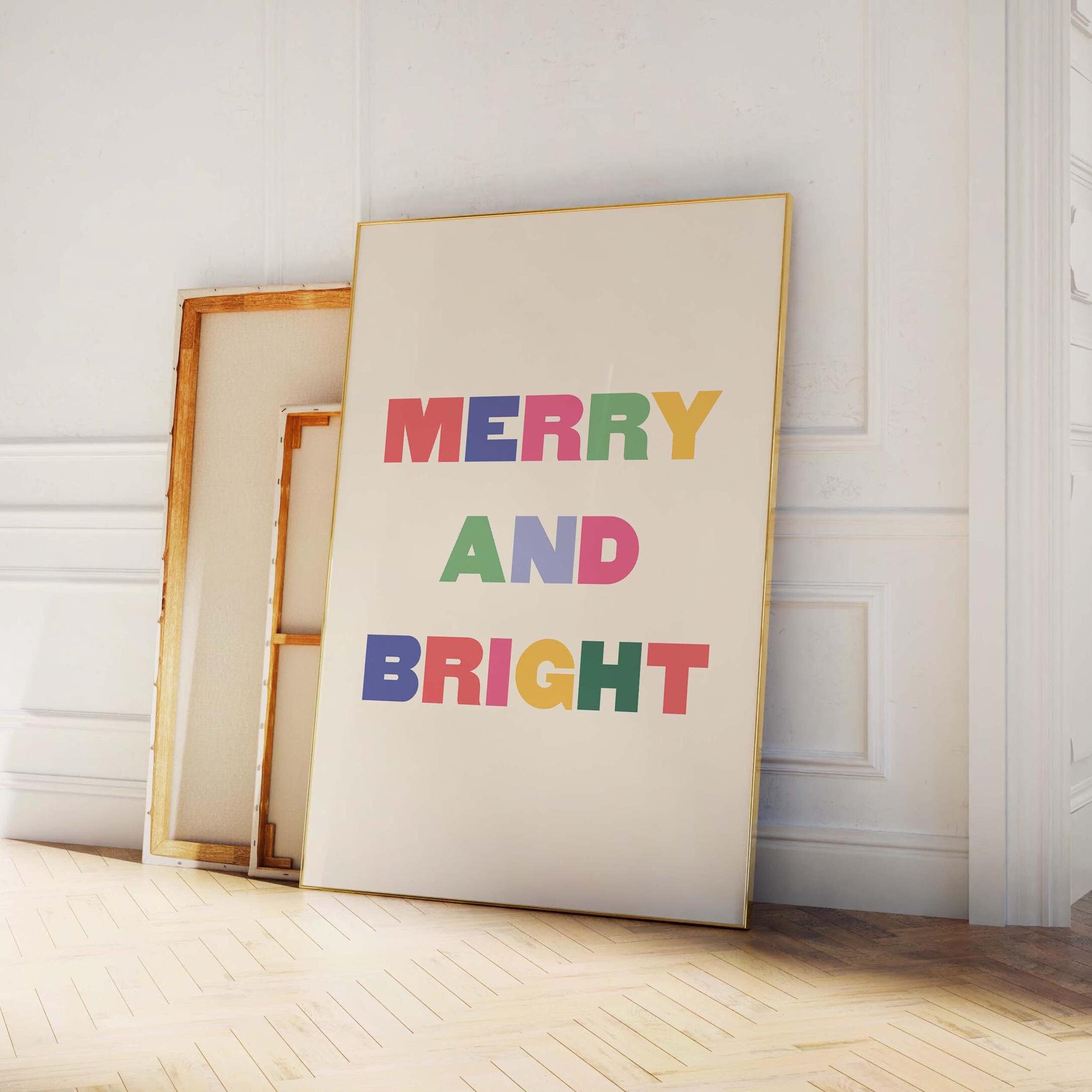 Merry and Bright Christmas Print - Image 2