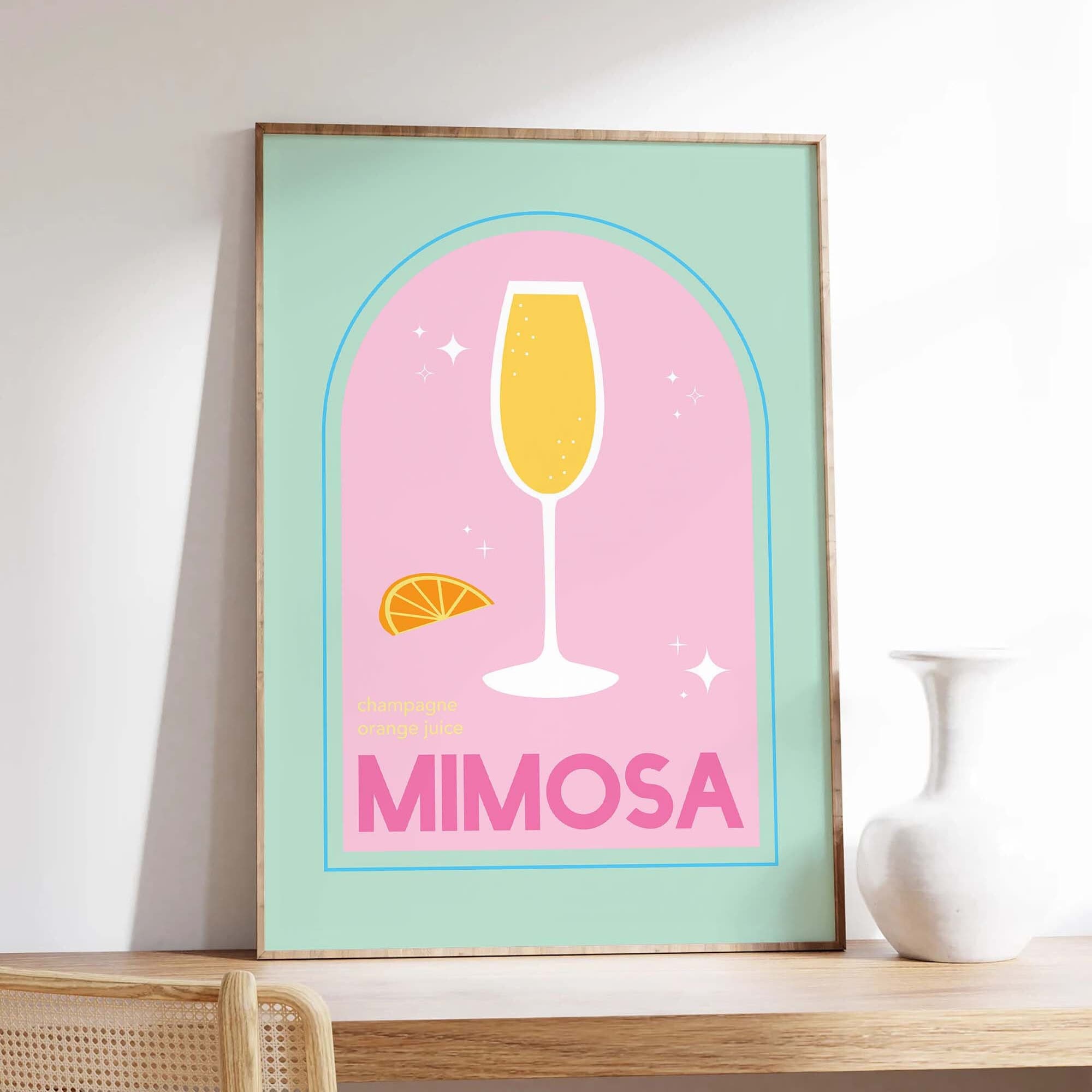 Mimosa Cocktail Print - Image 4