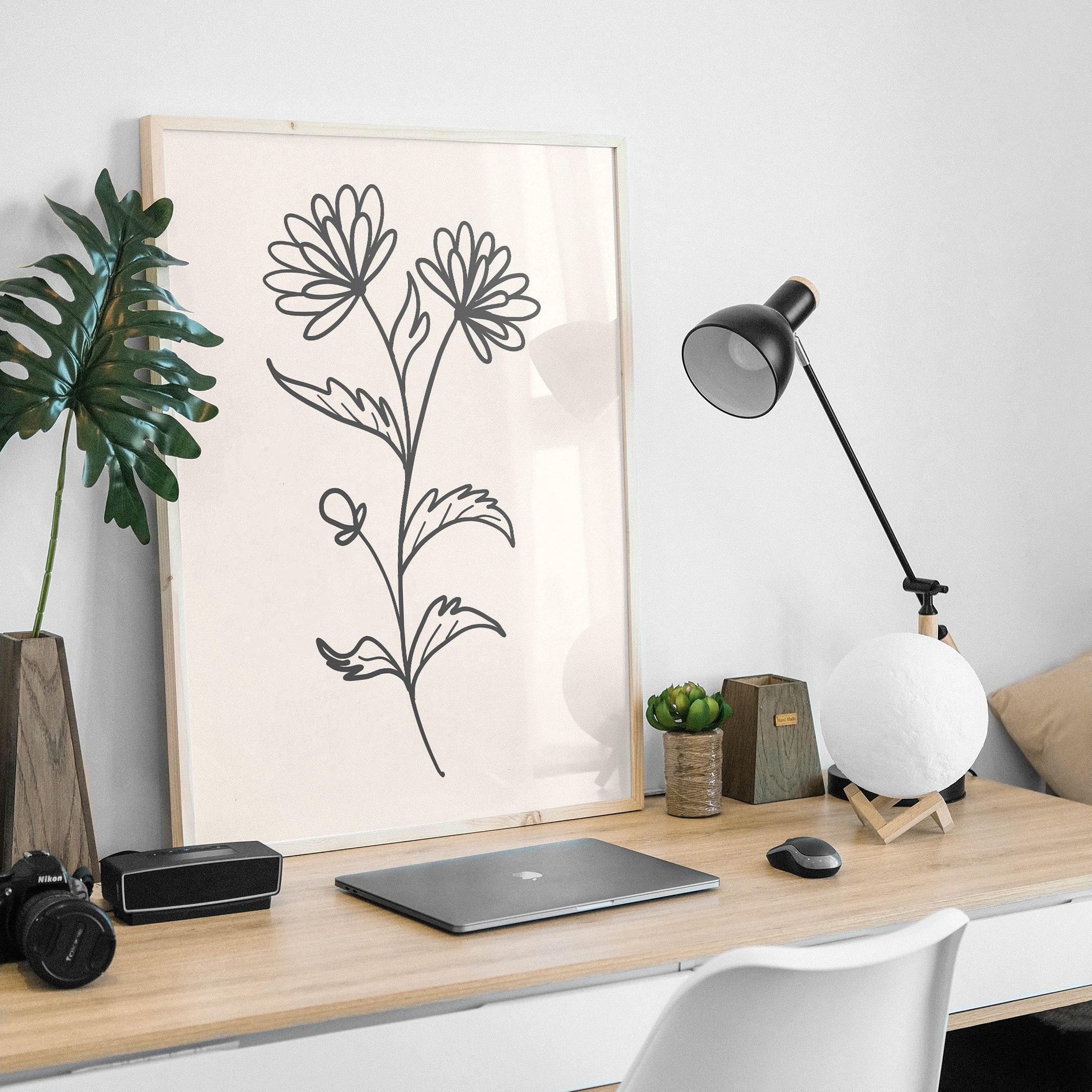 Minimal Line Botanical Gallery Wall Print - Image 3