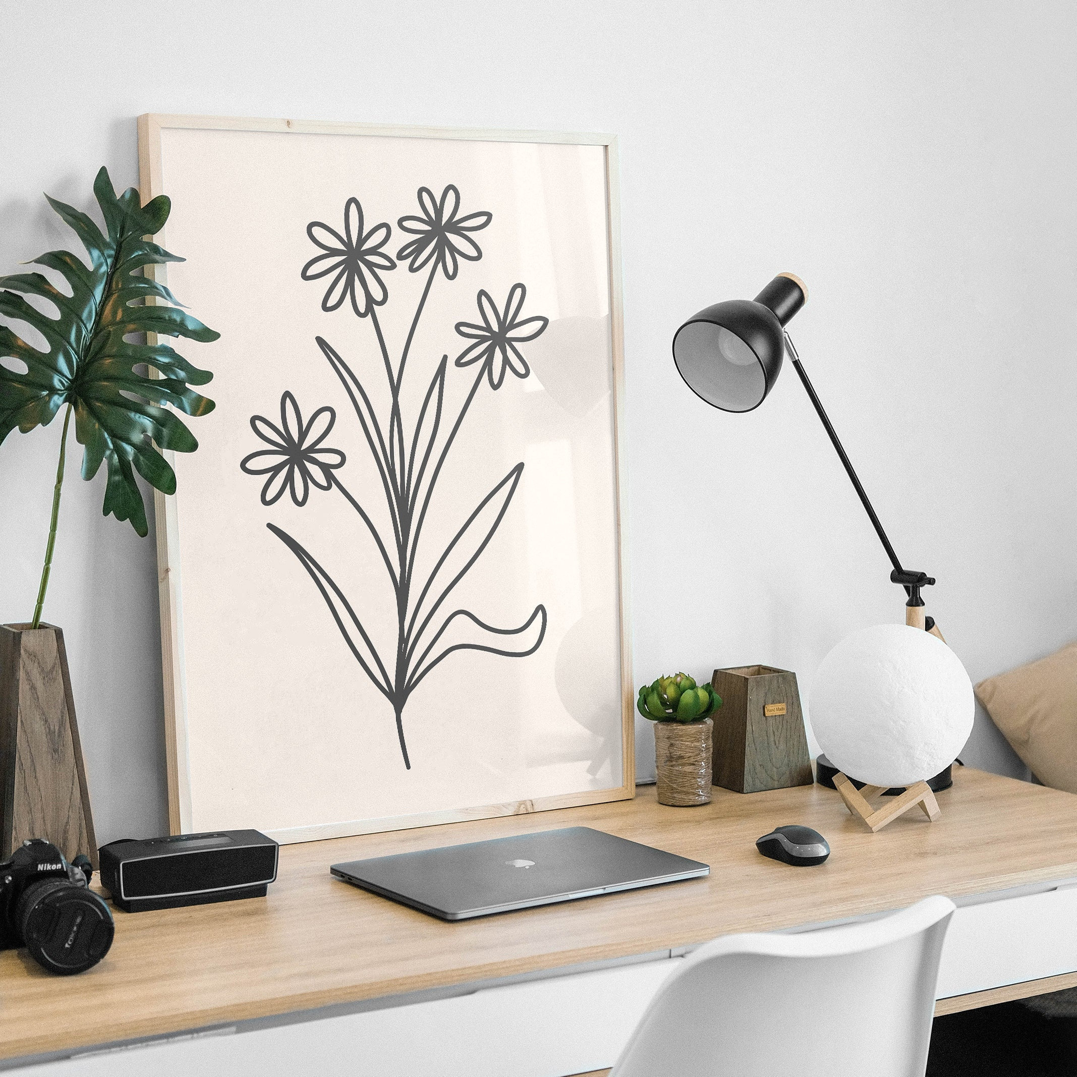 Minimal Line Botanical Gallery Wall Print