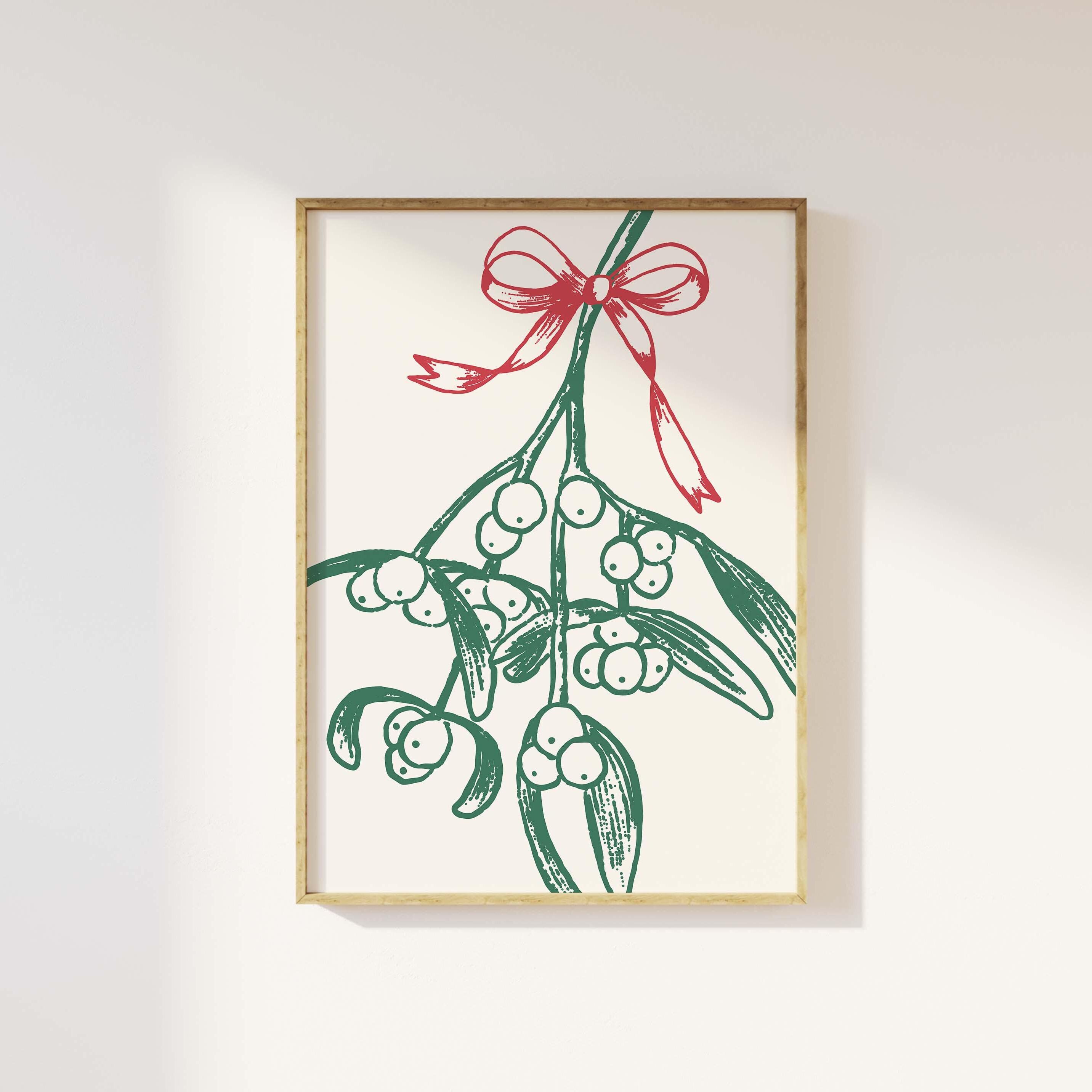 Mistletoe Sketch Print - Image 5