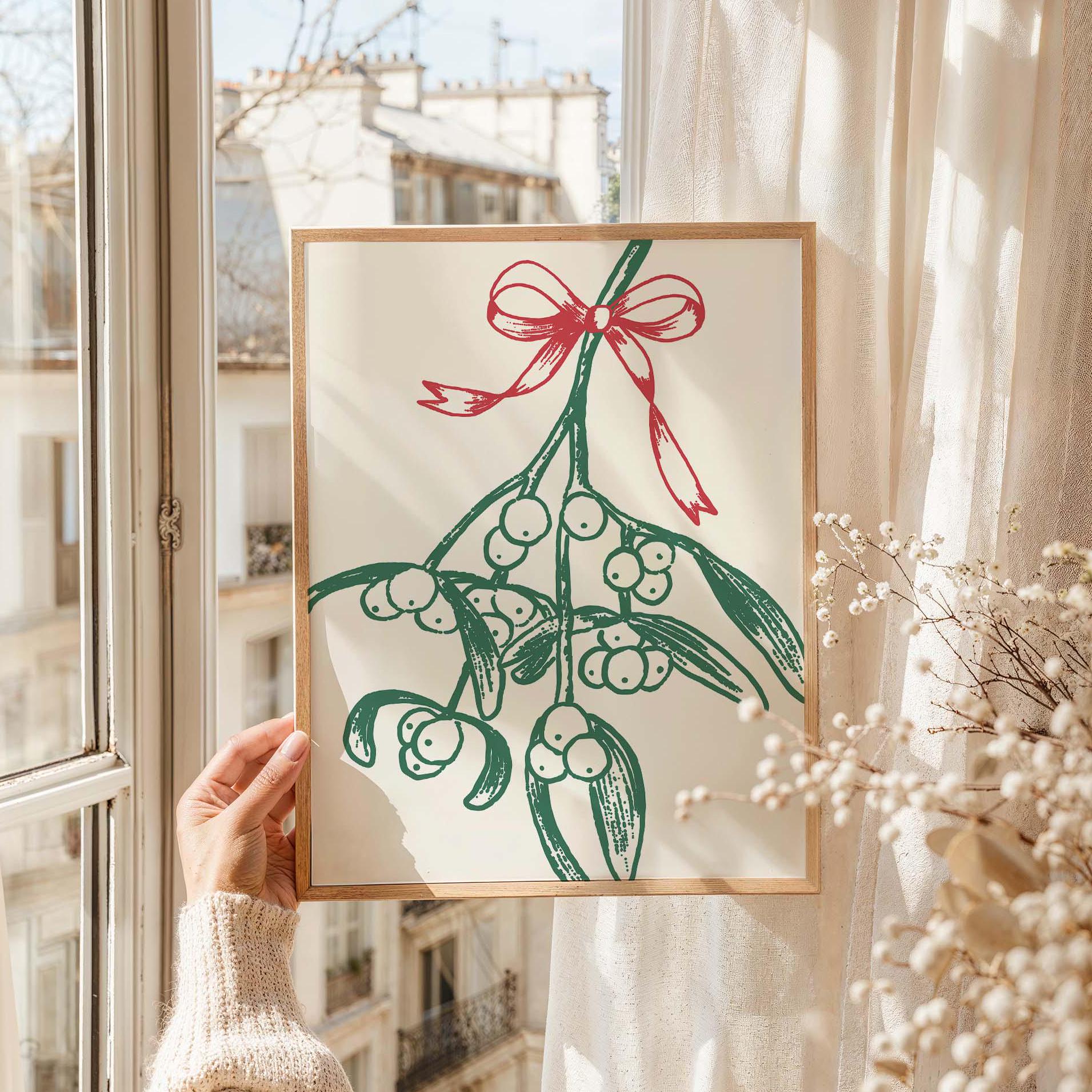 Mistletoe Sketch Print - Image 2