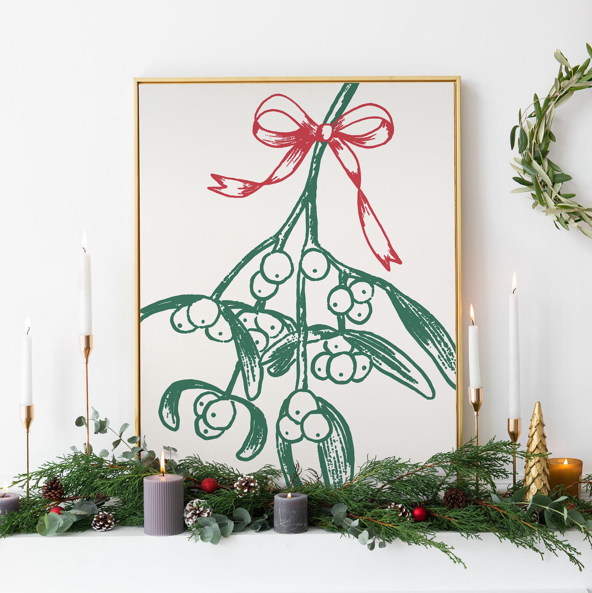 Mistletoe Sketch Print - Image 3
