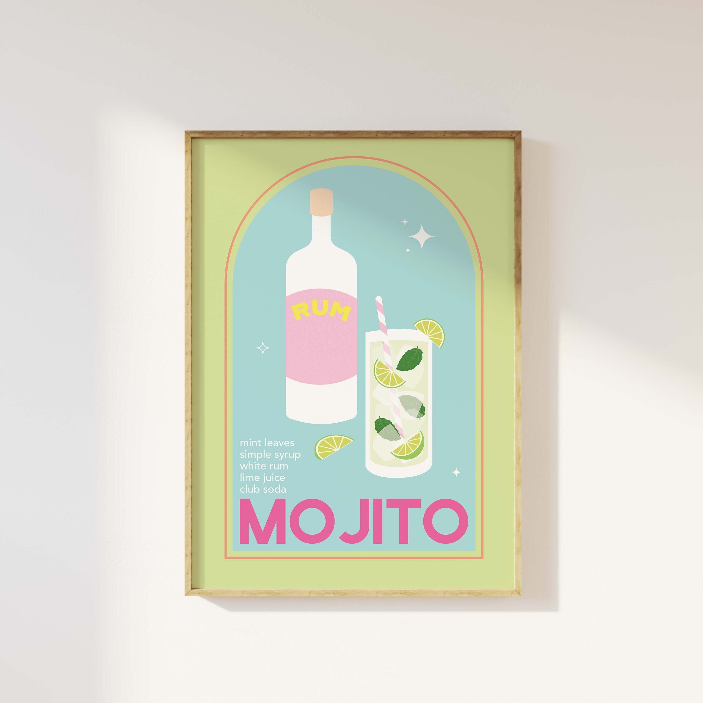 Mojito Cocktail Print - Image 3