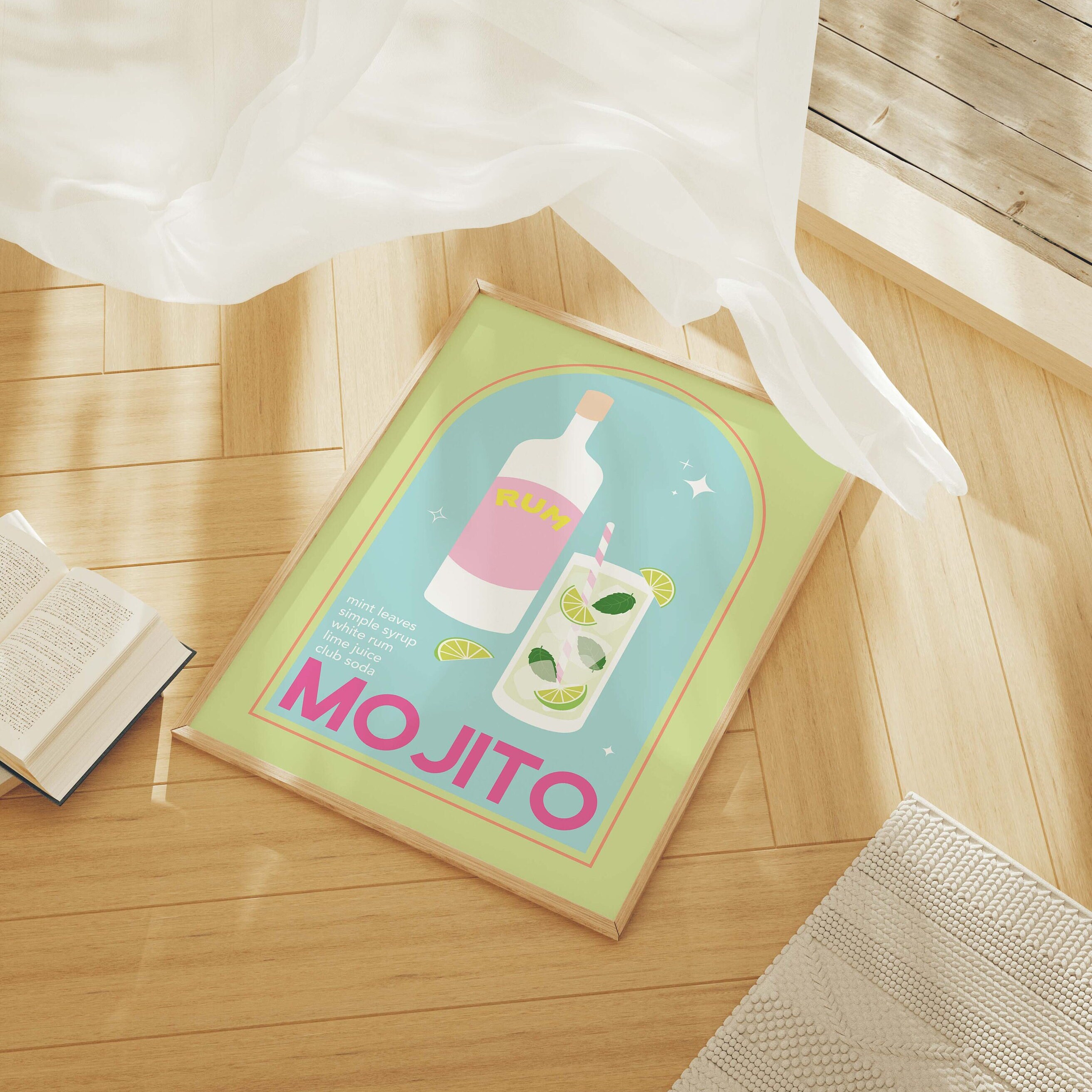 Mojito Cocktail Print - Image 4