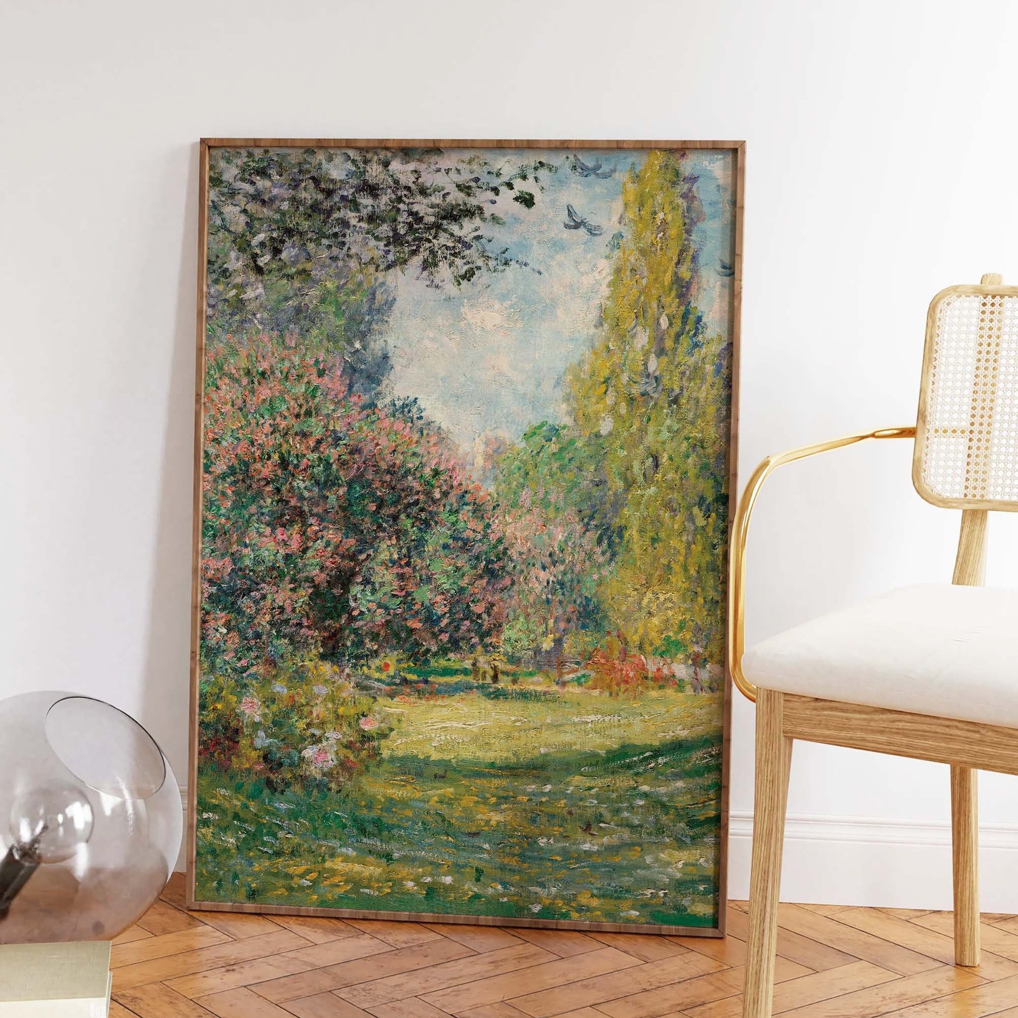 Monet Garden Painting Print - Image 3
