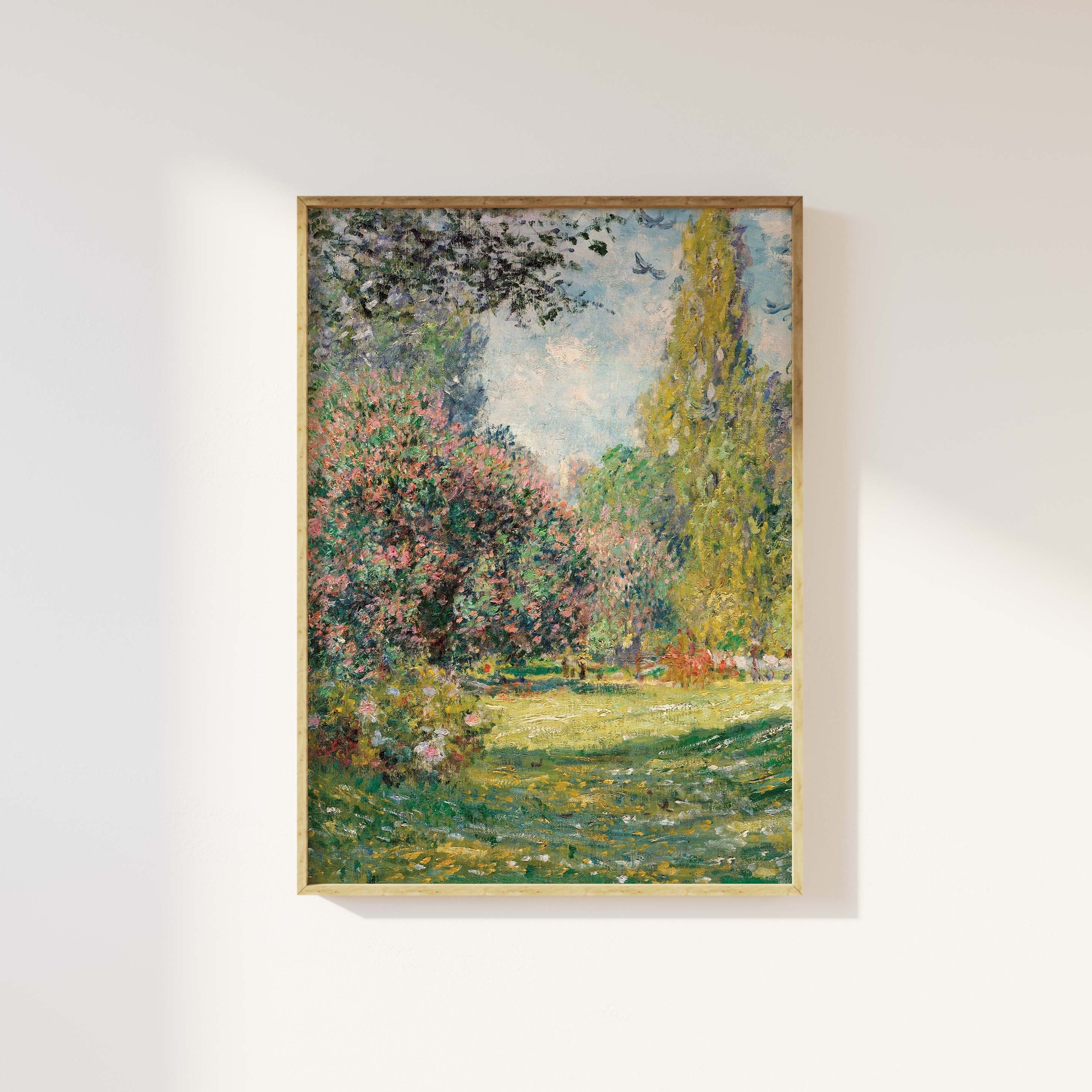 Monet Garden Painting Print - Image 4
