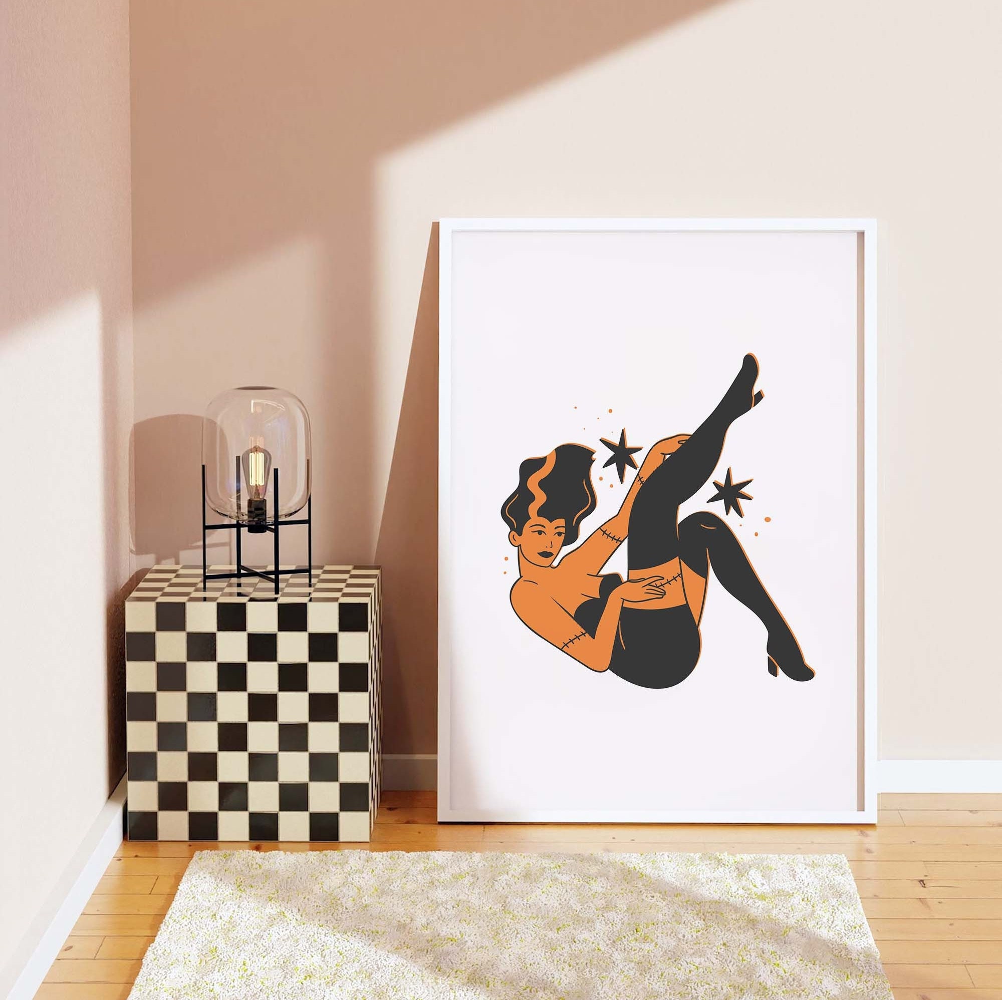 Monster Pinup Print - Image 2
