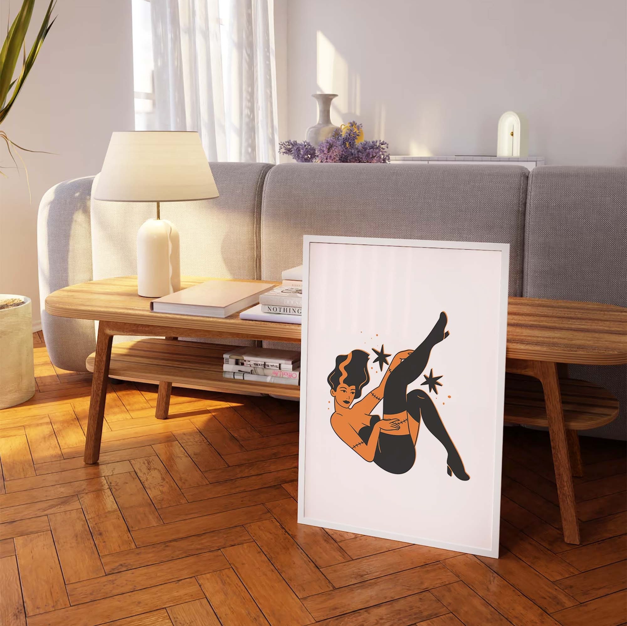 Monster Pinup Print - Image 4