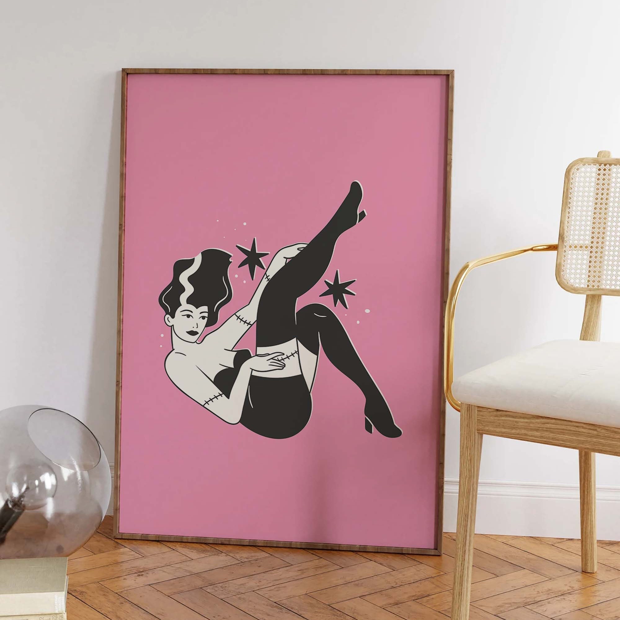 Monster Pinup Print - Image 4