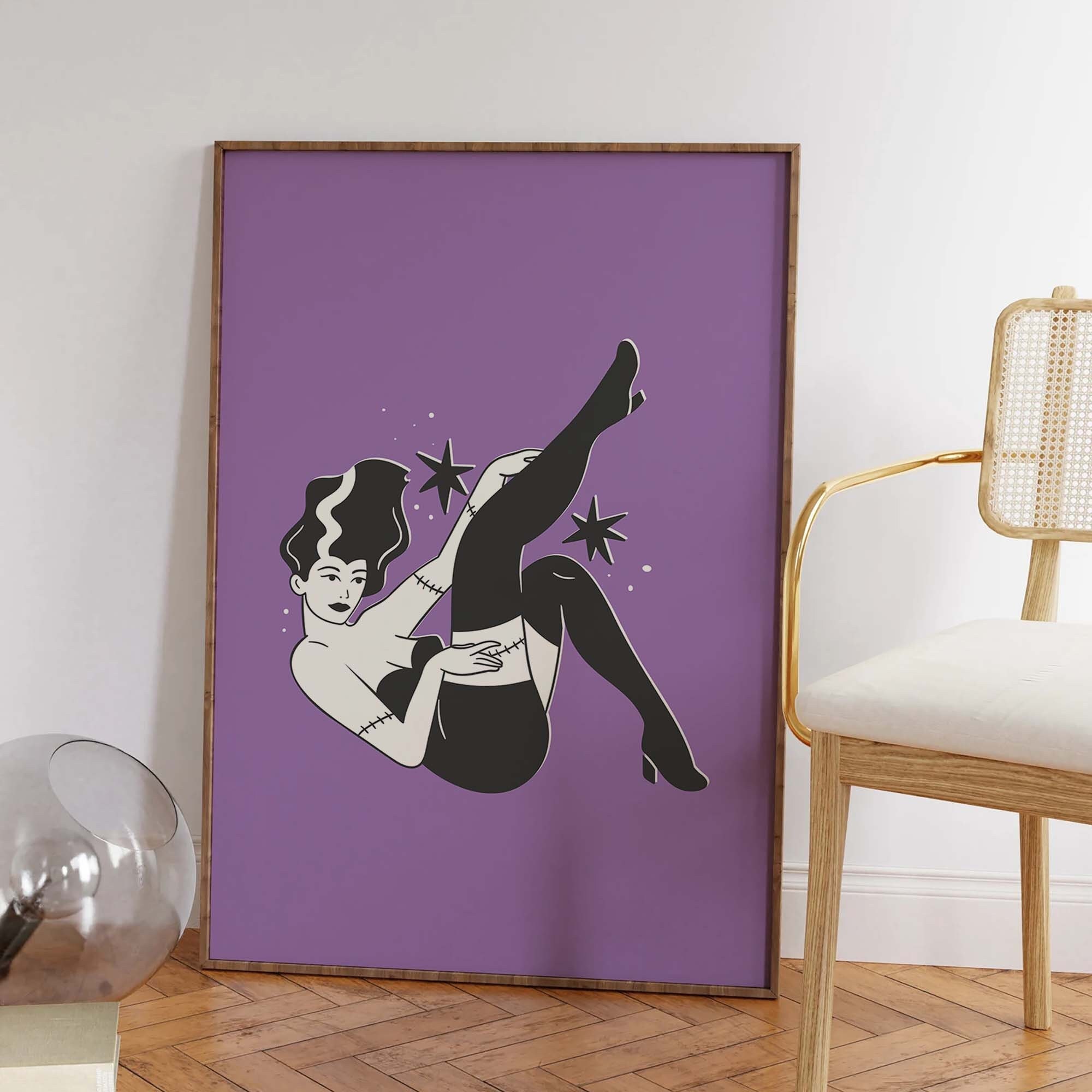 Monster Pinup Print - Image 4