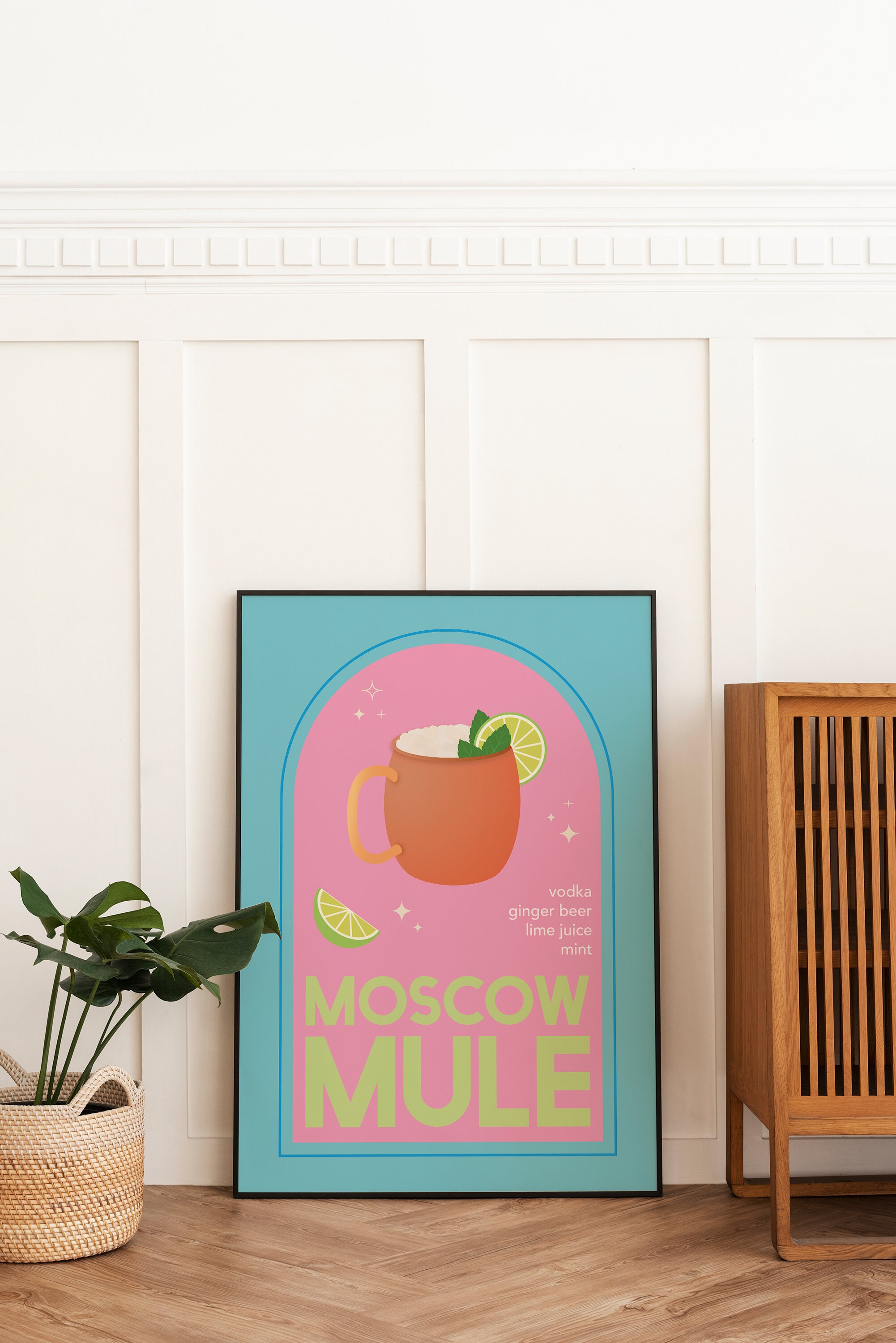 Moscow Mule Cocktail Print - Image 4
