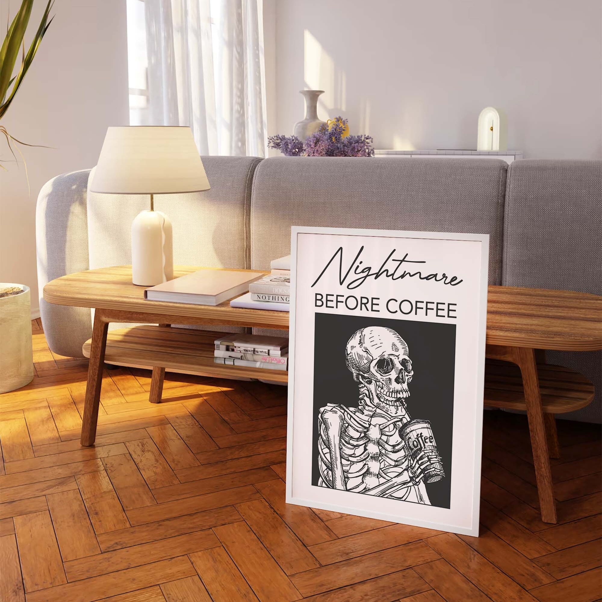 Nightmare Before Coffee Print - Image 3