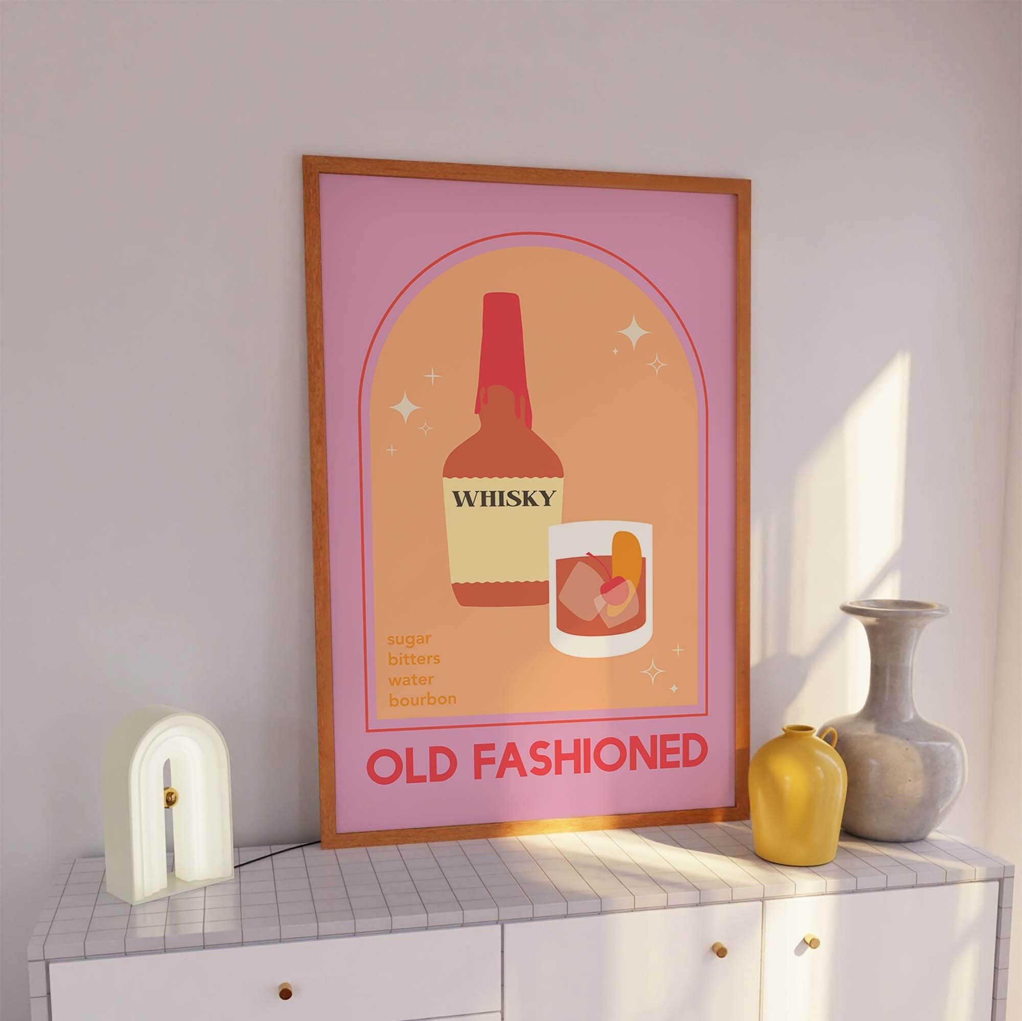 Old Fashioned Cocktail Print - Image 2