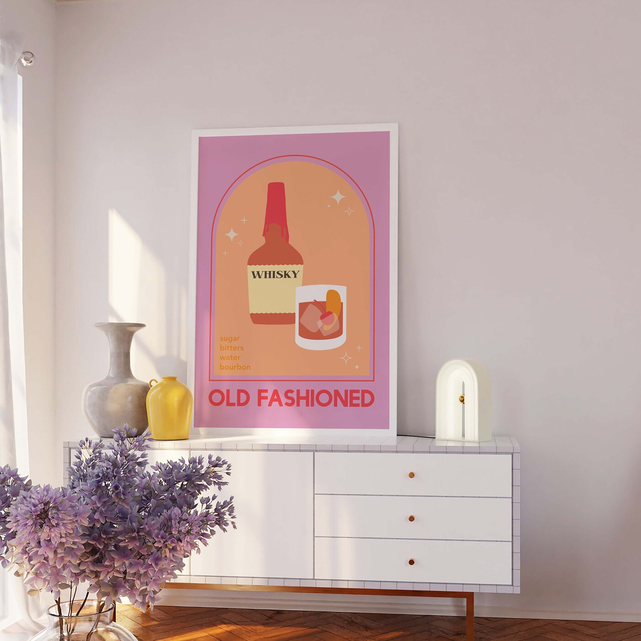 Old Fashioned Cocktail Print - Image 4