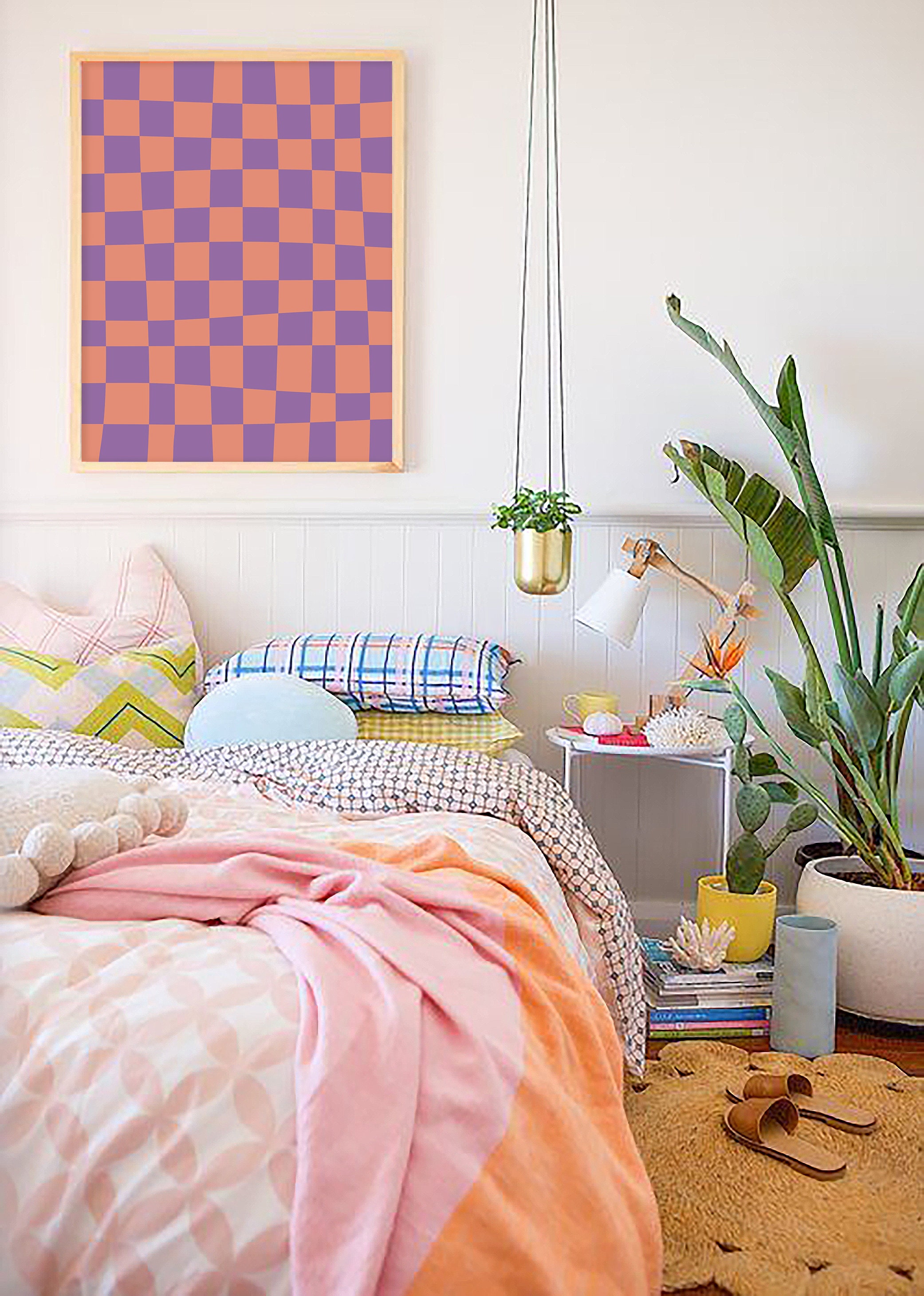 Orange and Purple Abstract Print - Image 5