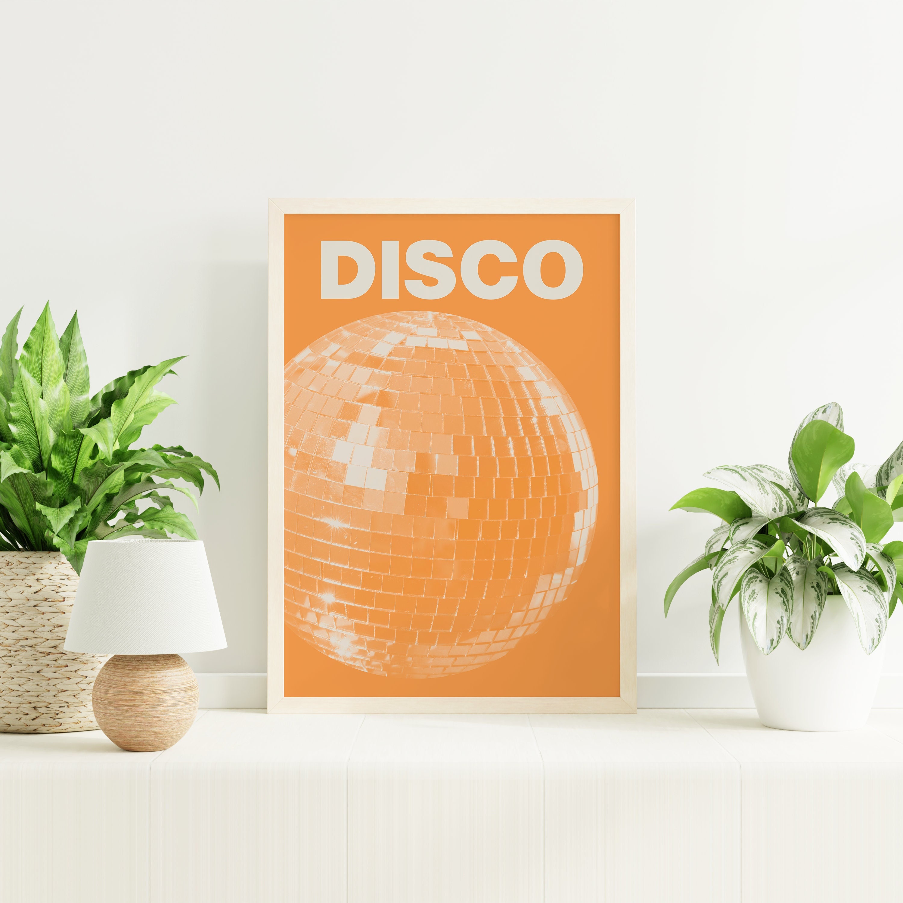 Orange Disco Print