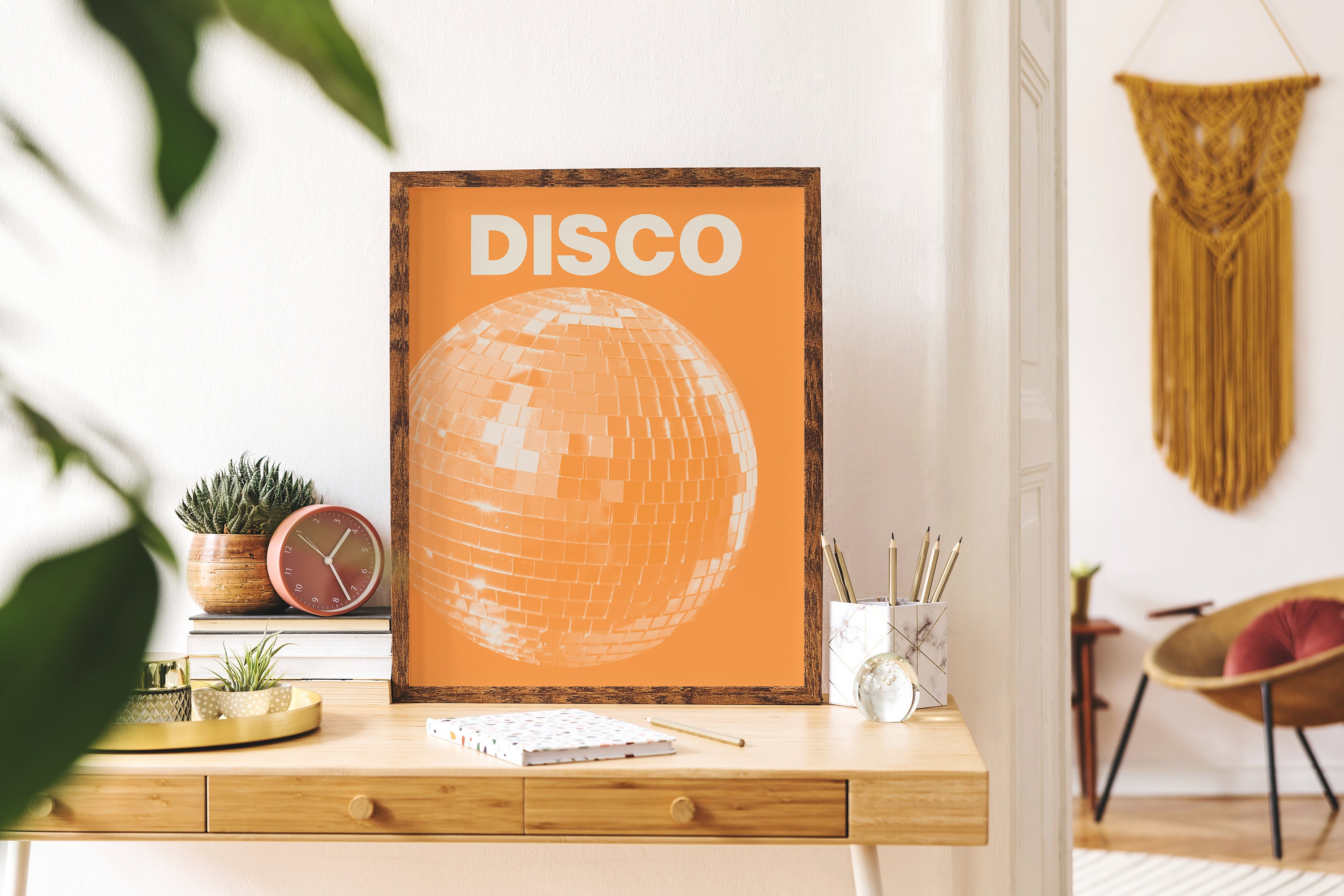 Orange Disco Print - Image 3