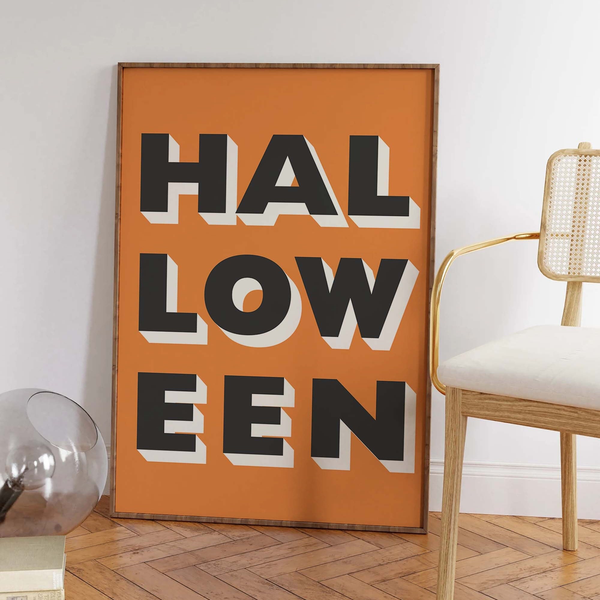 Orange Halloween Print - Image 4