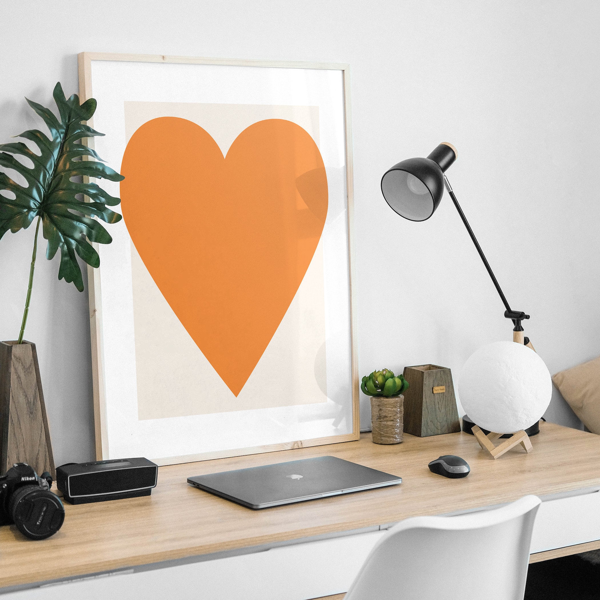 Orange Heart Print - Image 2