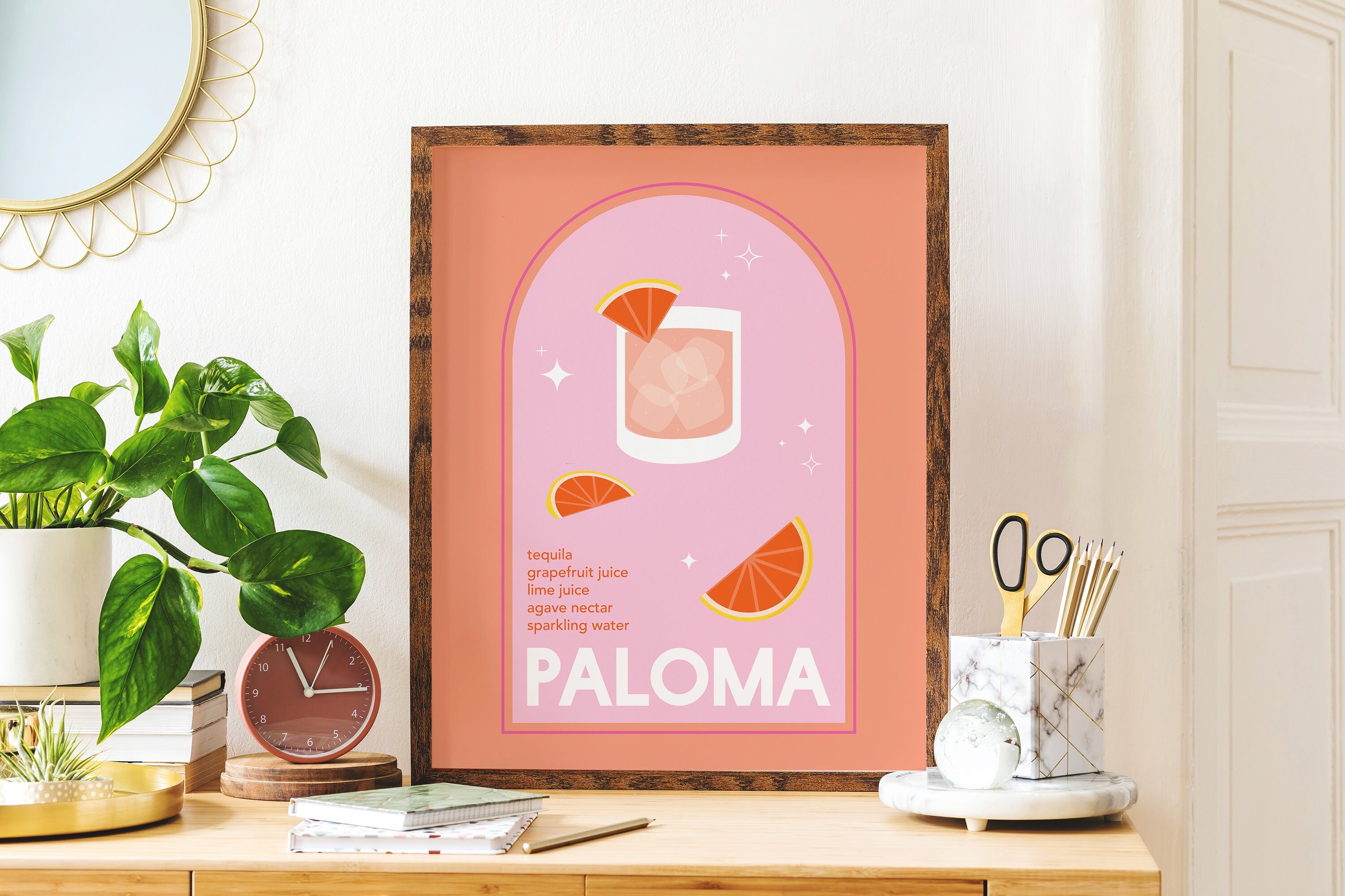 Paloma Cocktail Print - Image 4