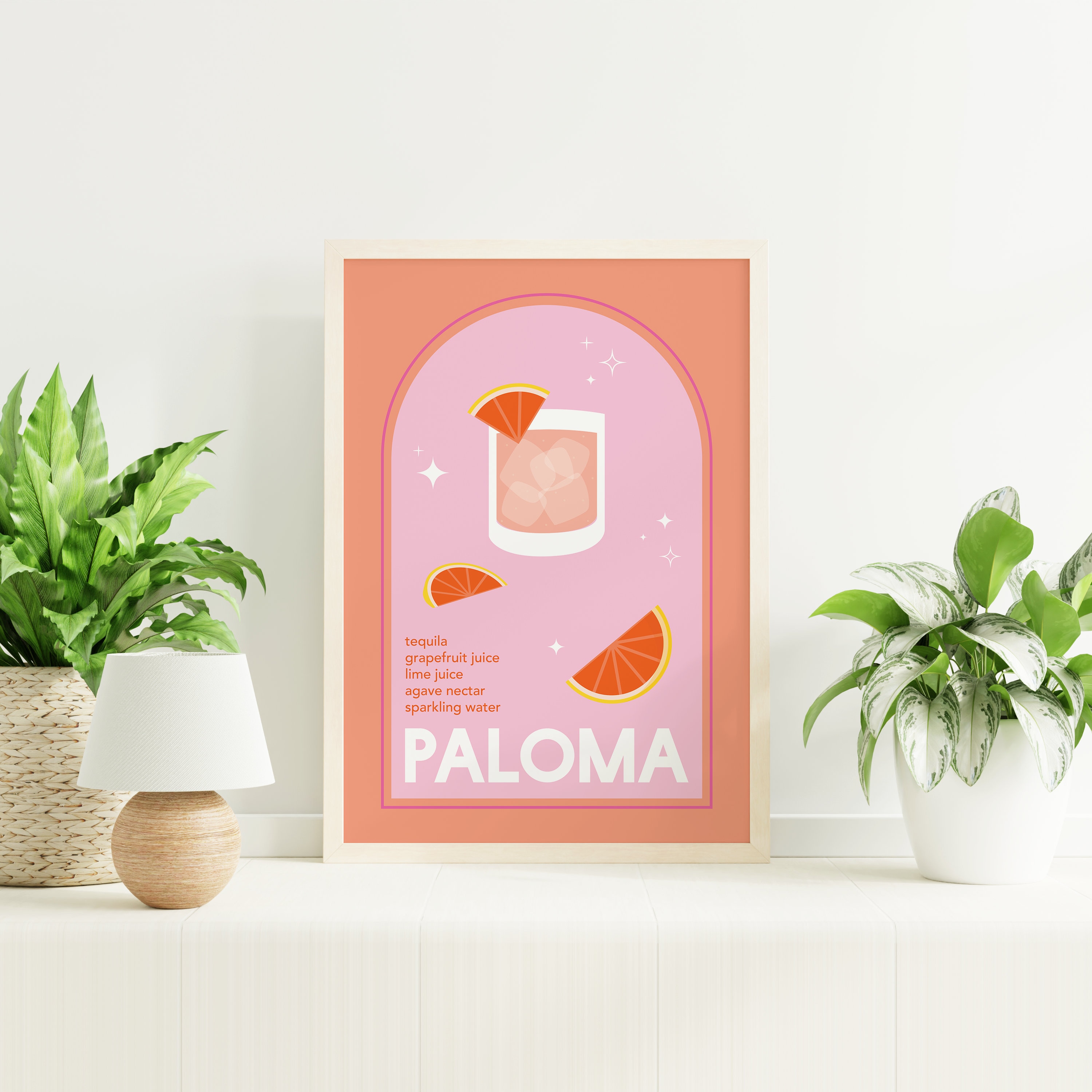 Paloma Cocktail Print - Image 5