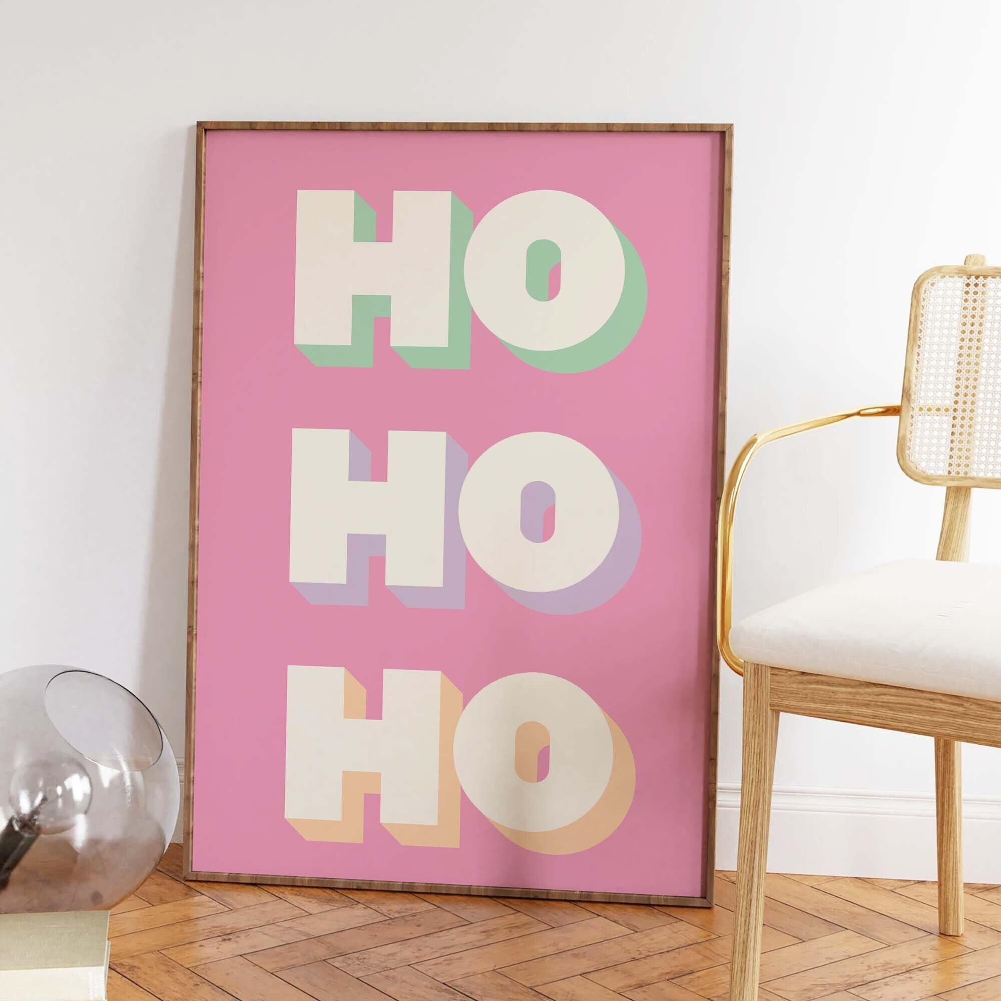 Pastel Ho Ho Ho Print - Image 2