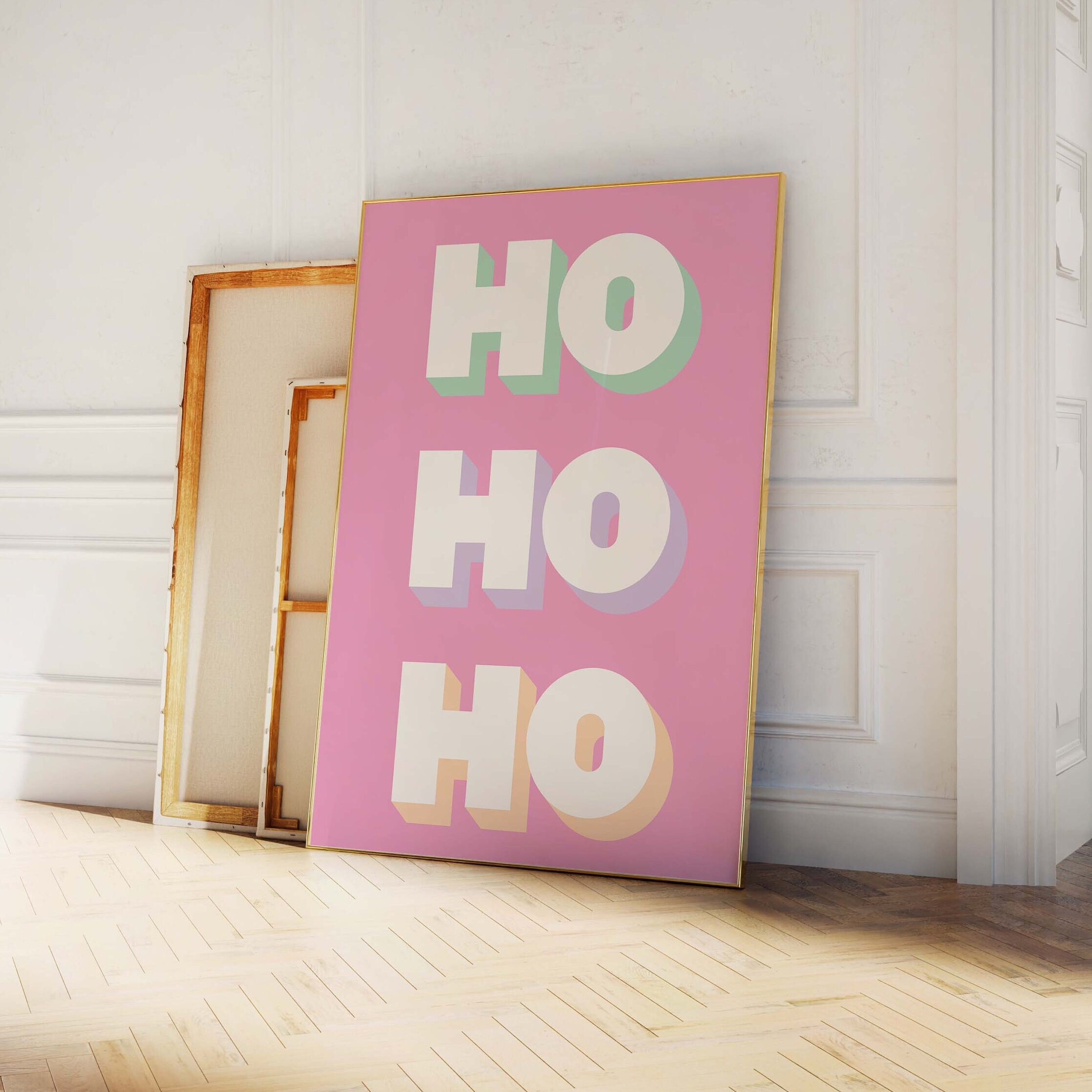 Pastel Ho Ho Ho Print - Image 3