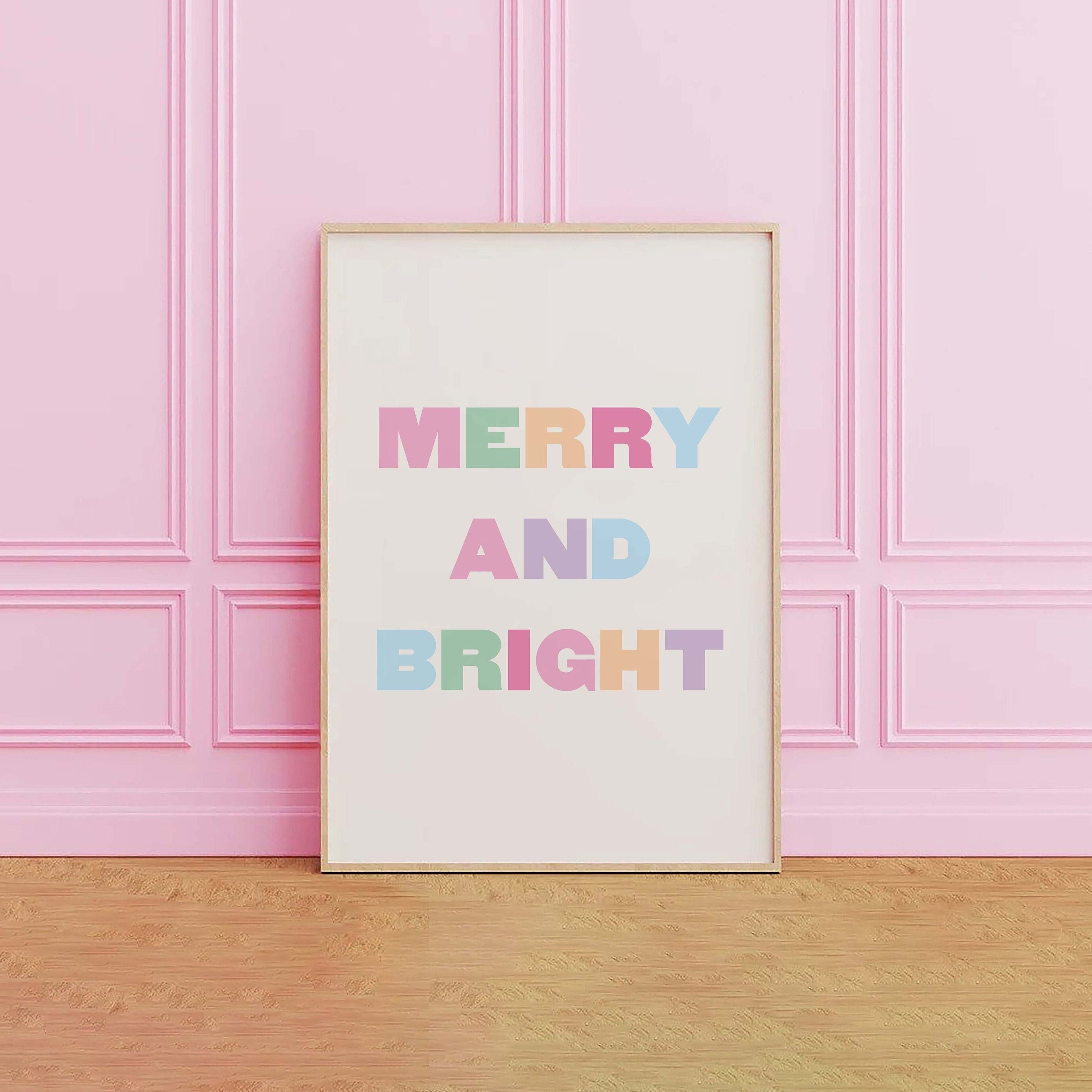 Pastel Merry and Bright Print - Image 2
