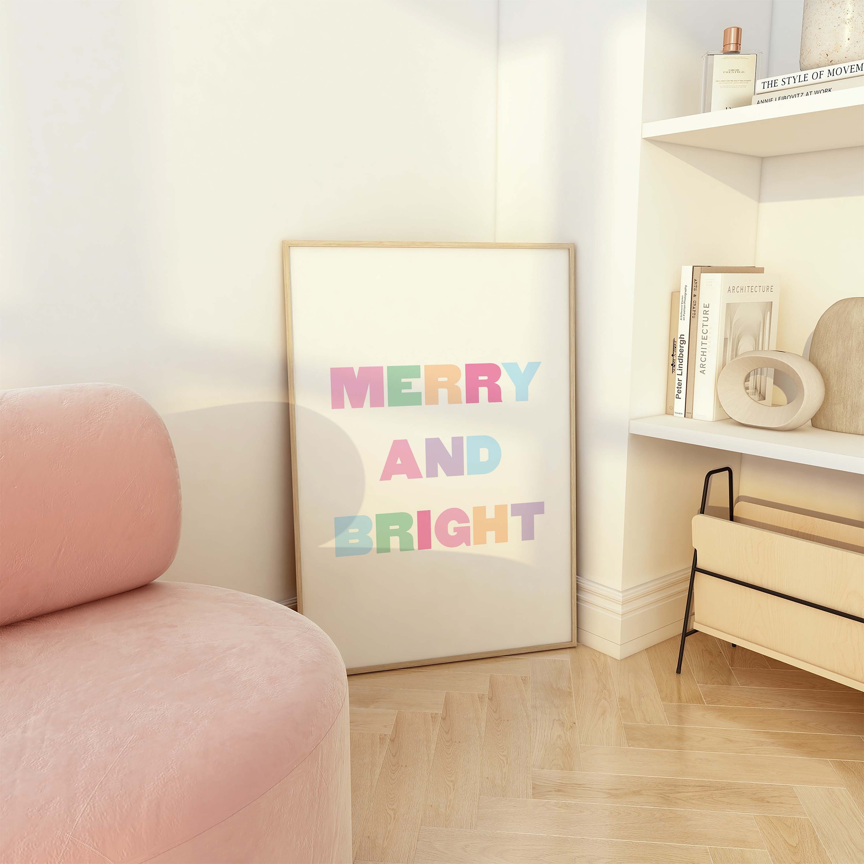 Pastel Merry and Bright Print - Image 4
