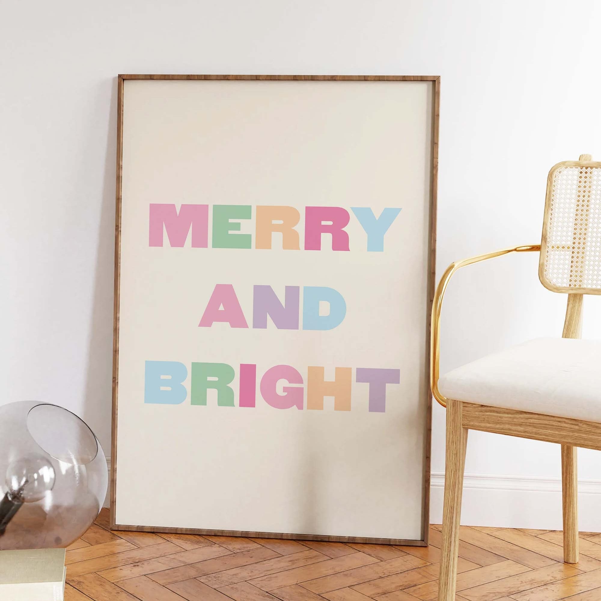 Pastel Merry and Bright Print - Image 5