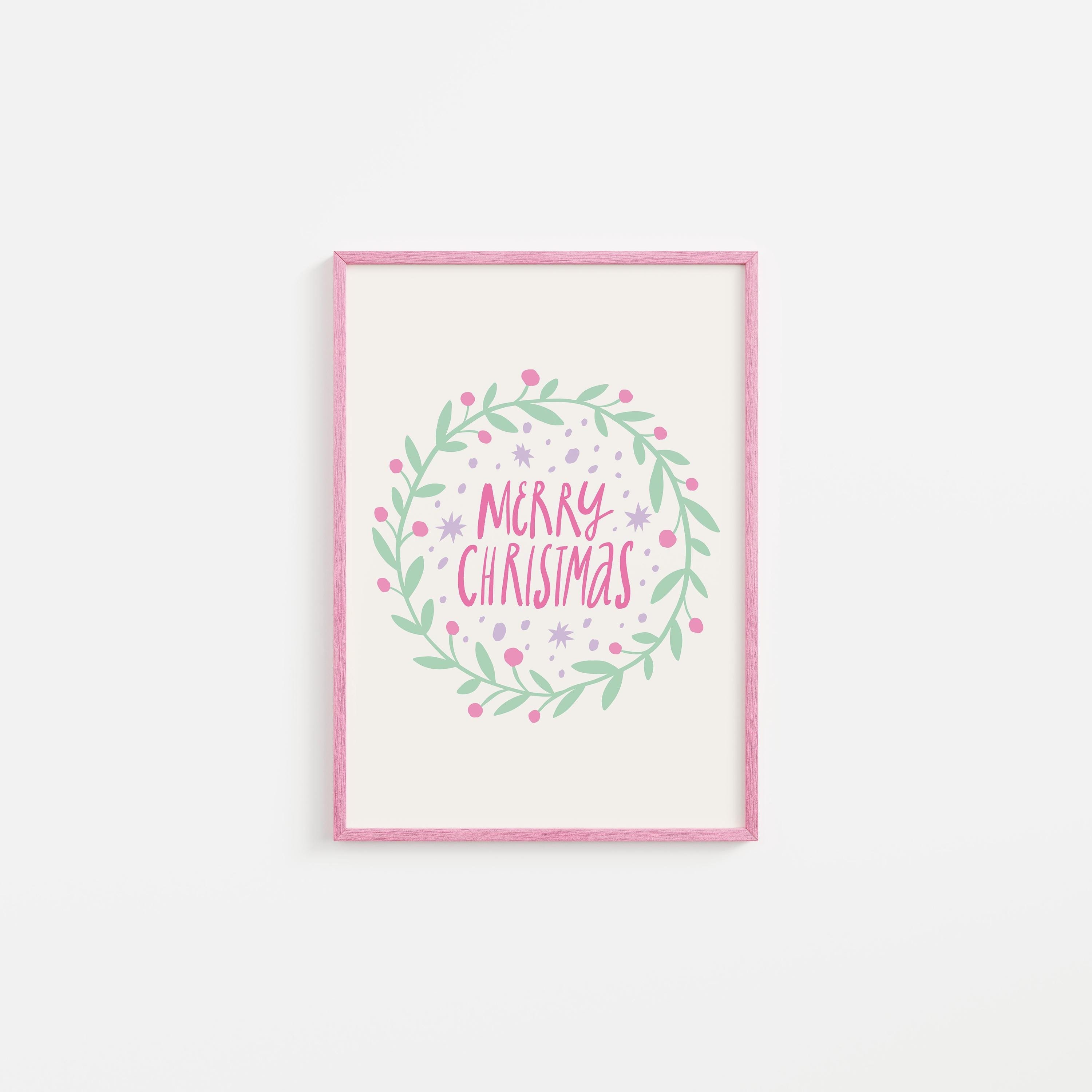 Pastel Merry Christmas Print - Image 2