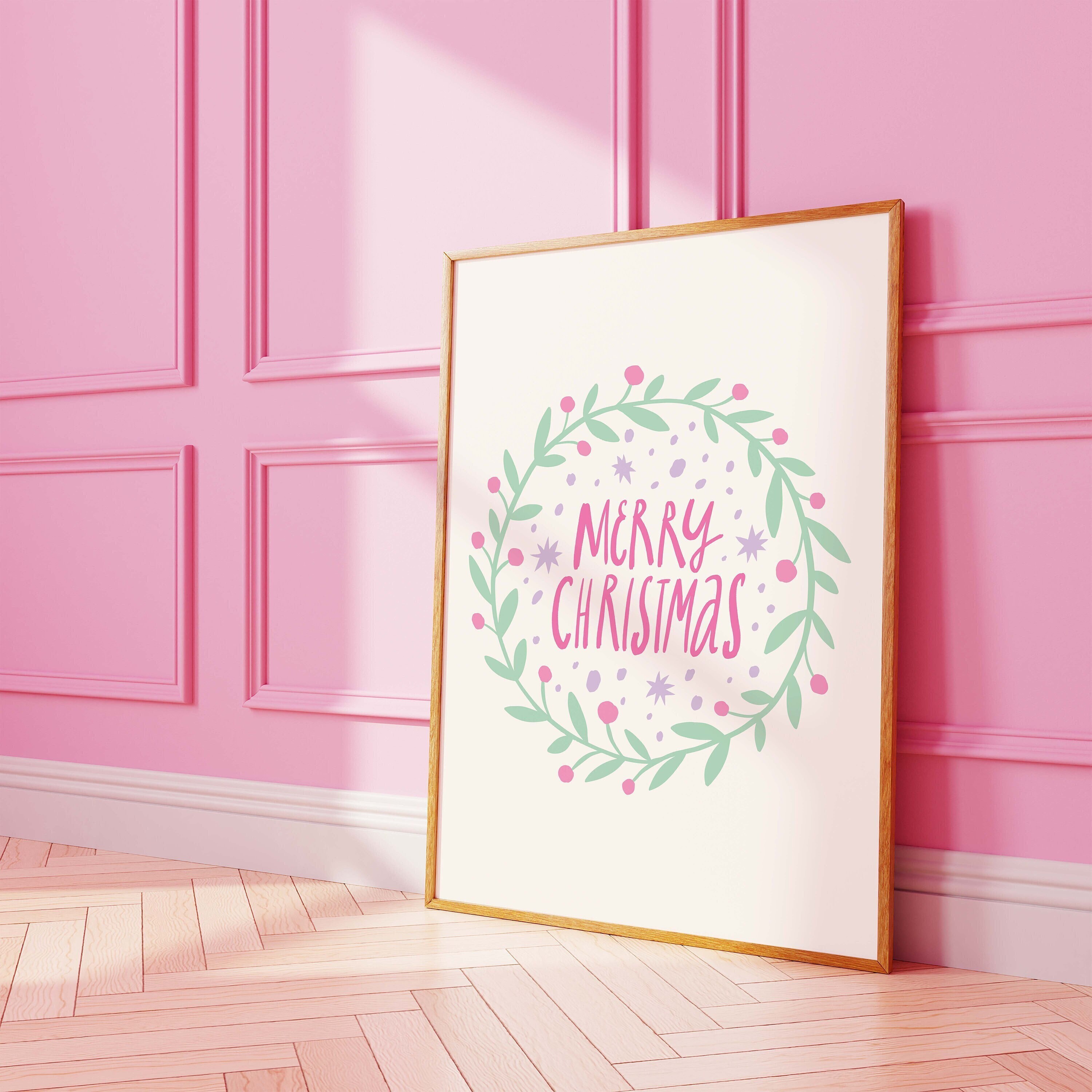 Pastel Merry Christmas Print - Image 3