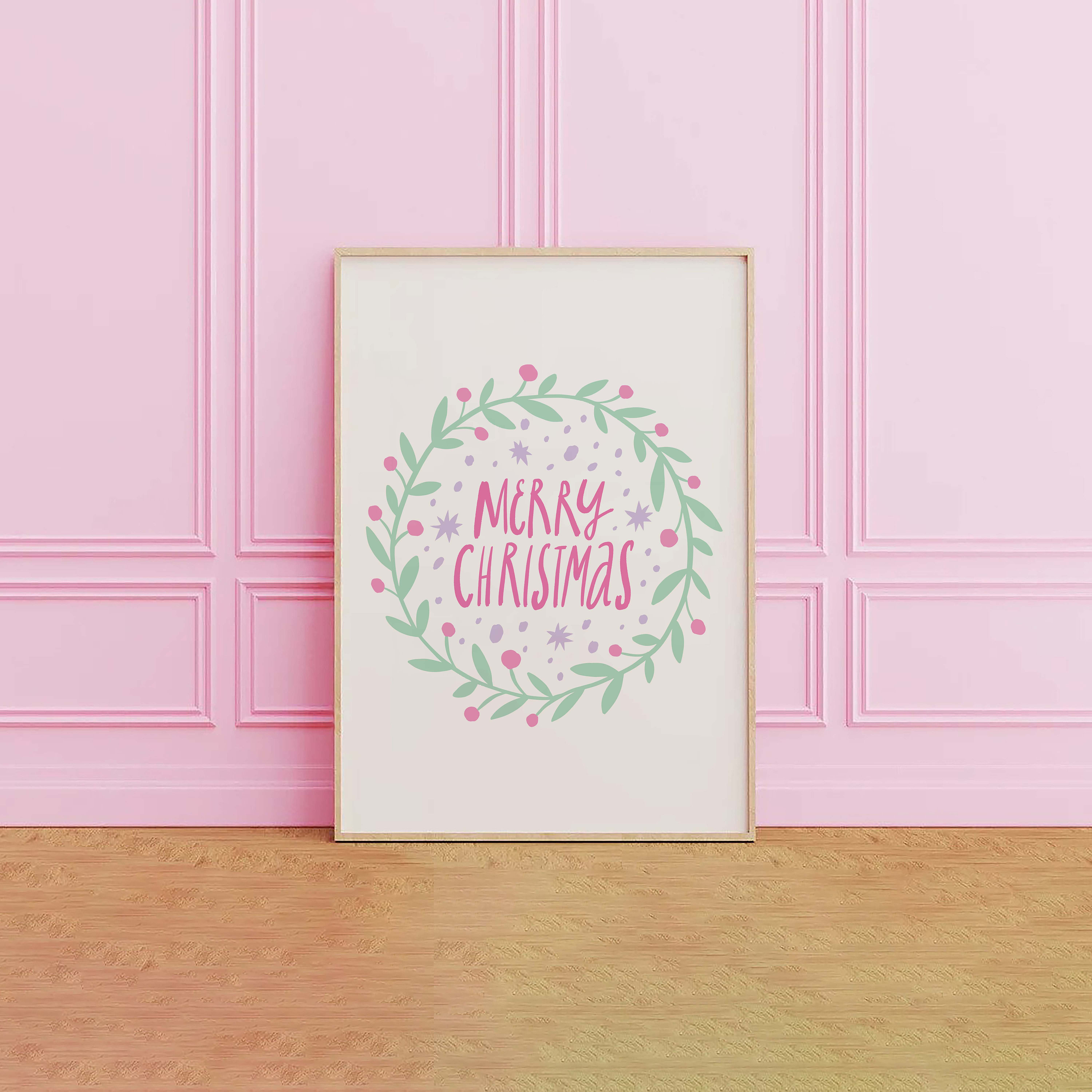 Pastel Merry Christmas Print - Image 5